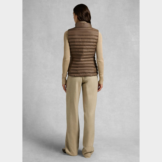 Women's Lightweight Puffer Gilet Chestnut