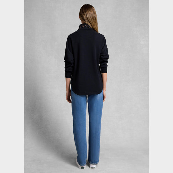 Women's Windsor Quarter Zip Sweat, Black