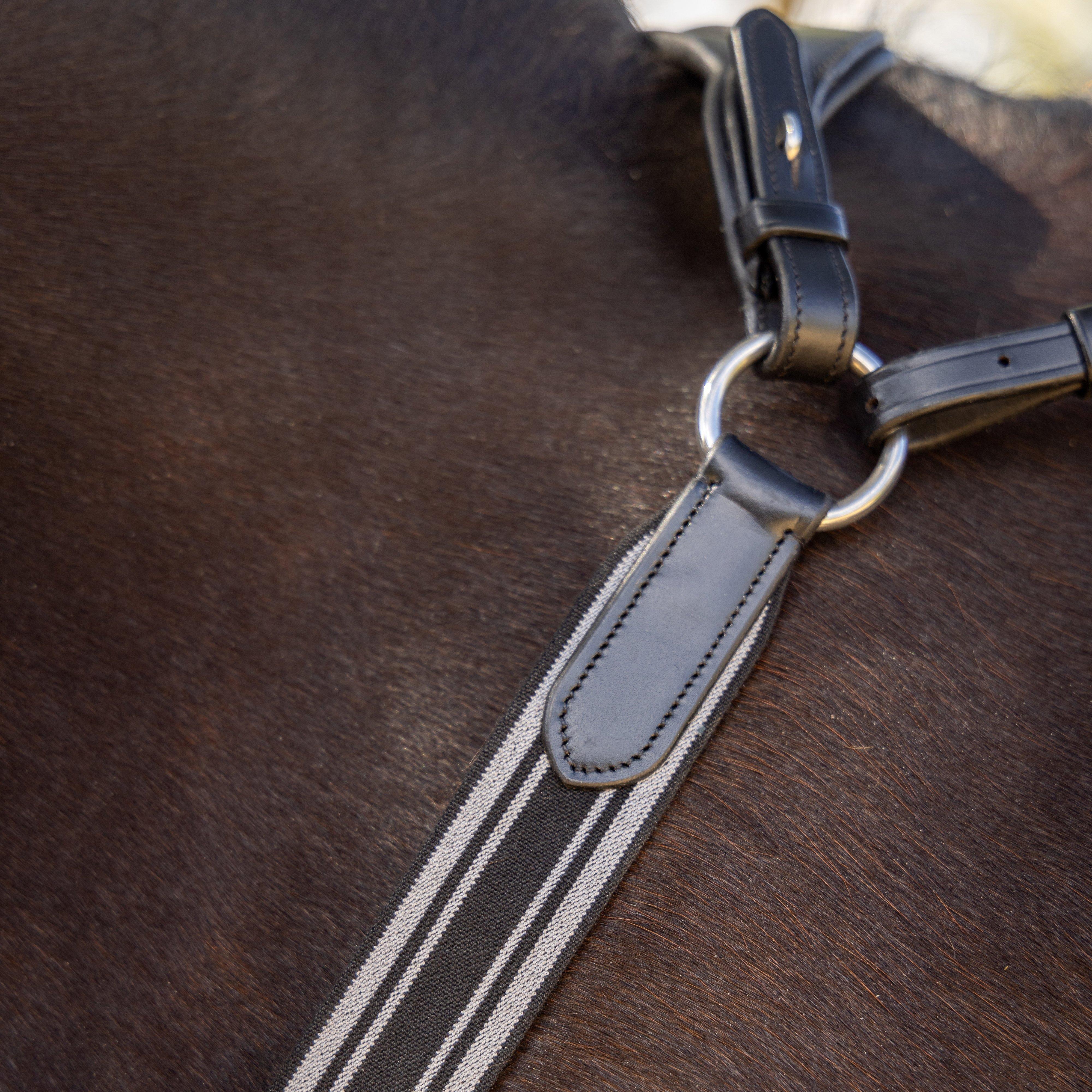 Arika Elasticated Breastplate Havana/Silver