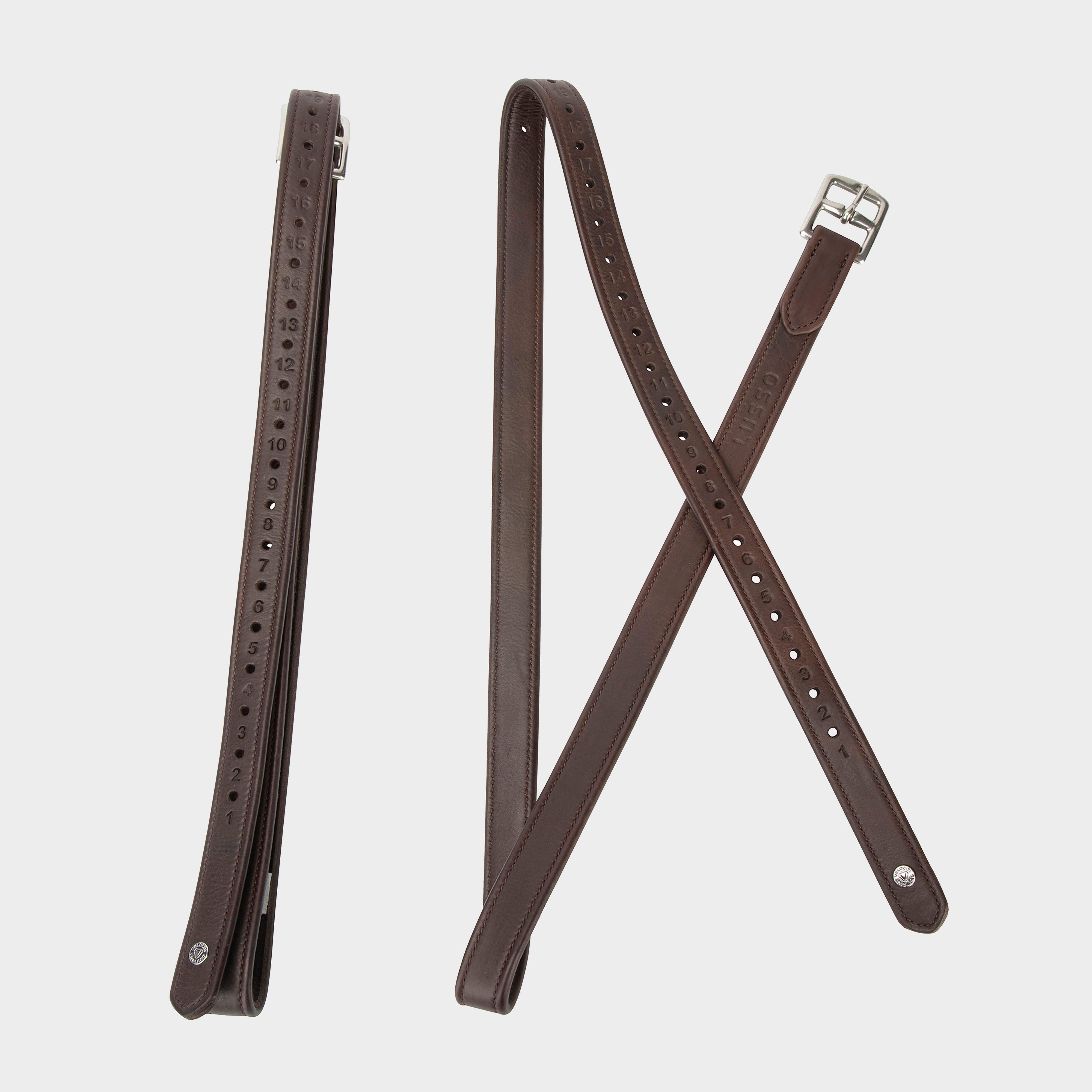 Lusso Wrapped Stirrup Leathers Havana