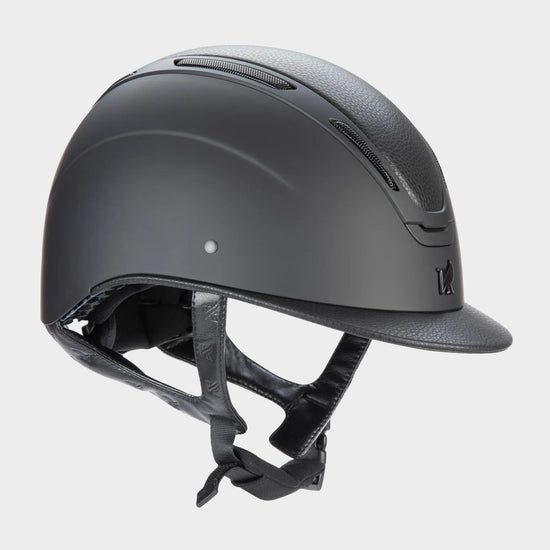 Adult Amity LTHR Riding Hat Black