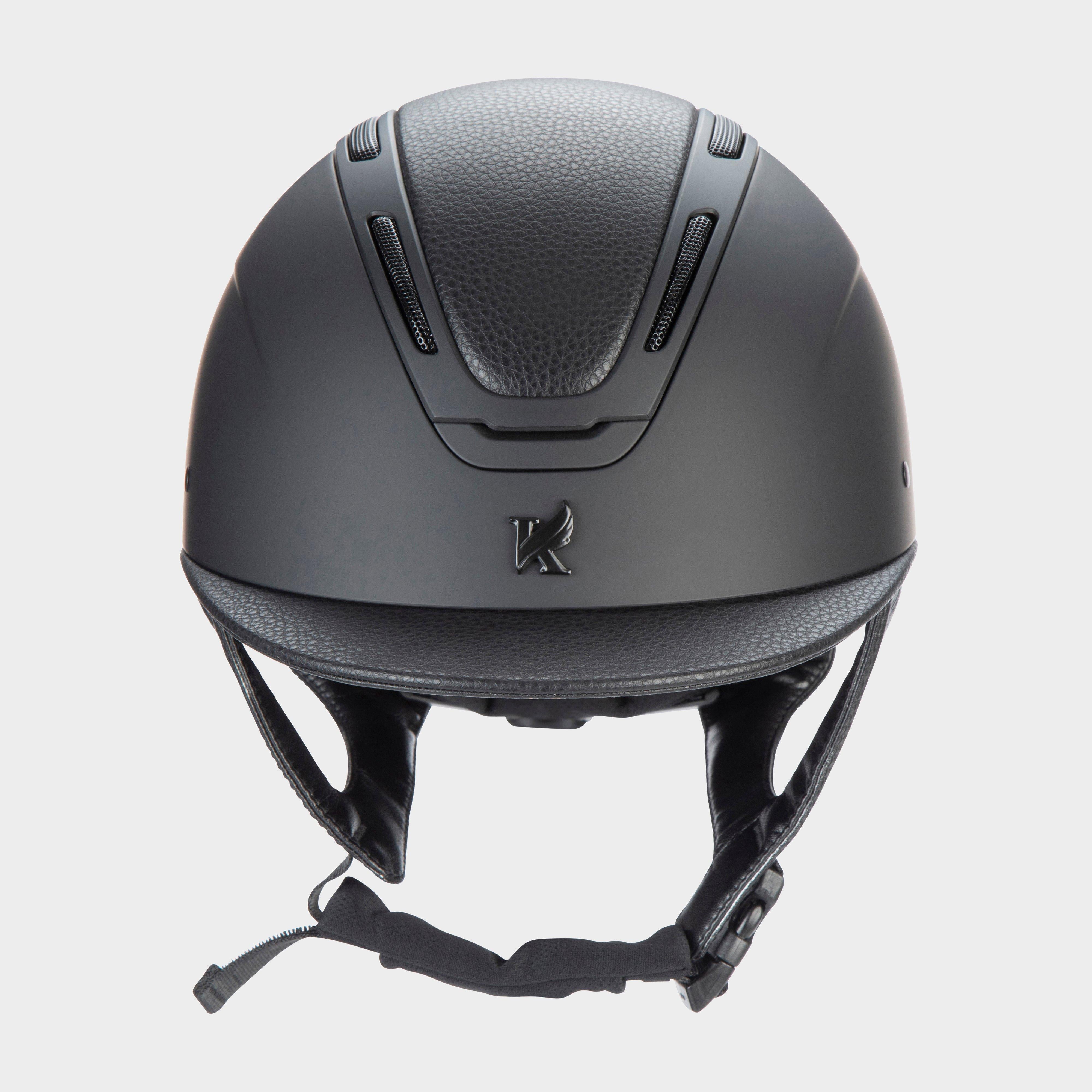 Kids Amity LTHR Riding Hat Black