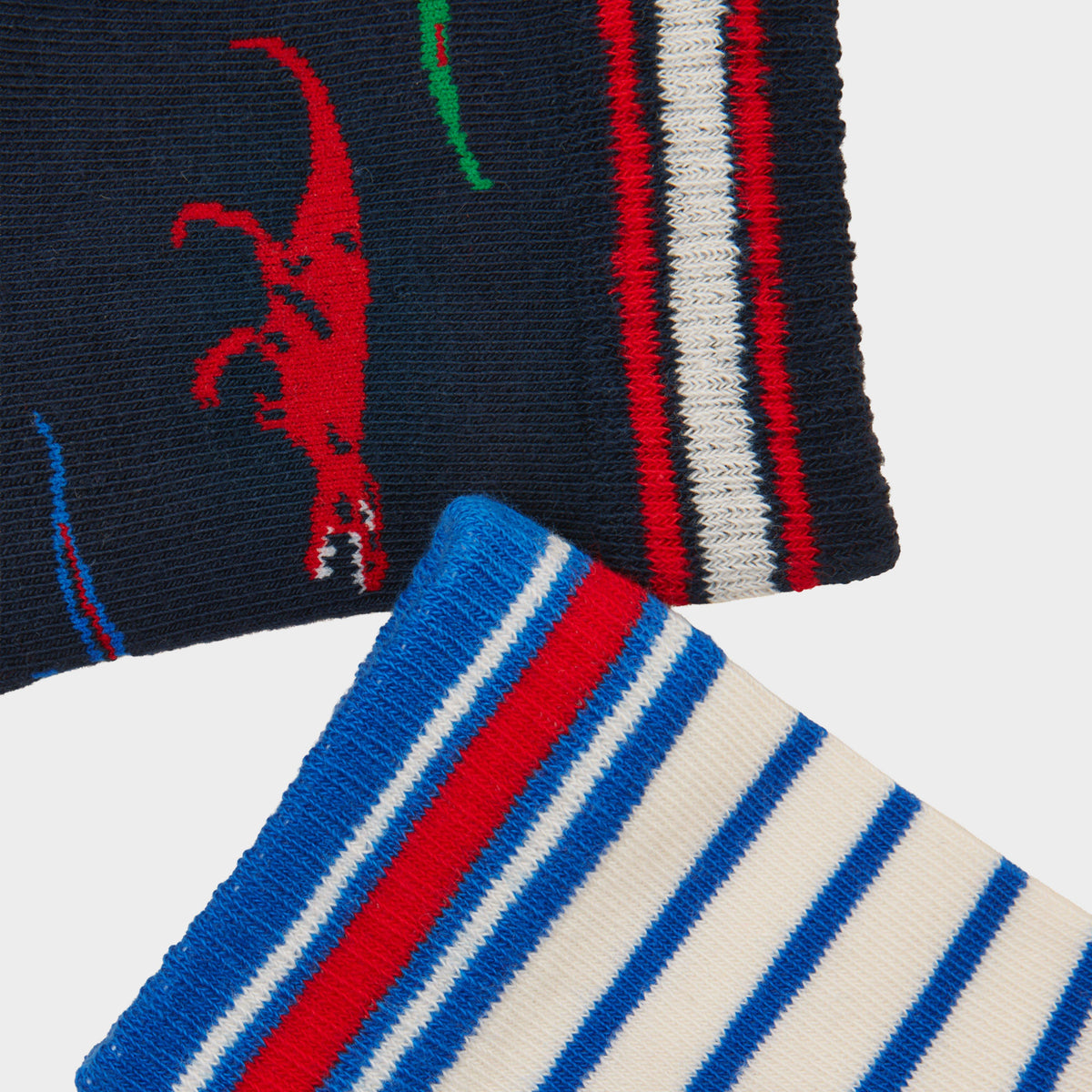 Kids' Eat Feet Red Dino 2 Pack Socks