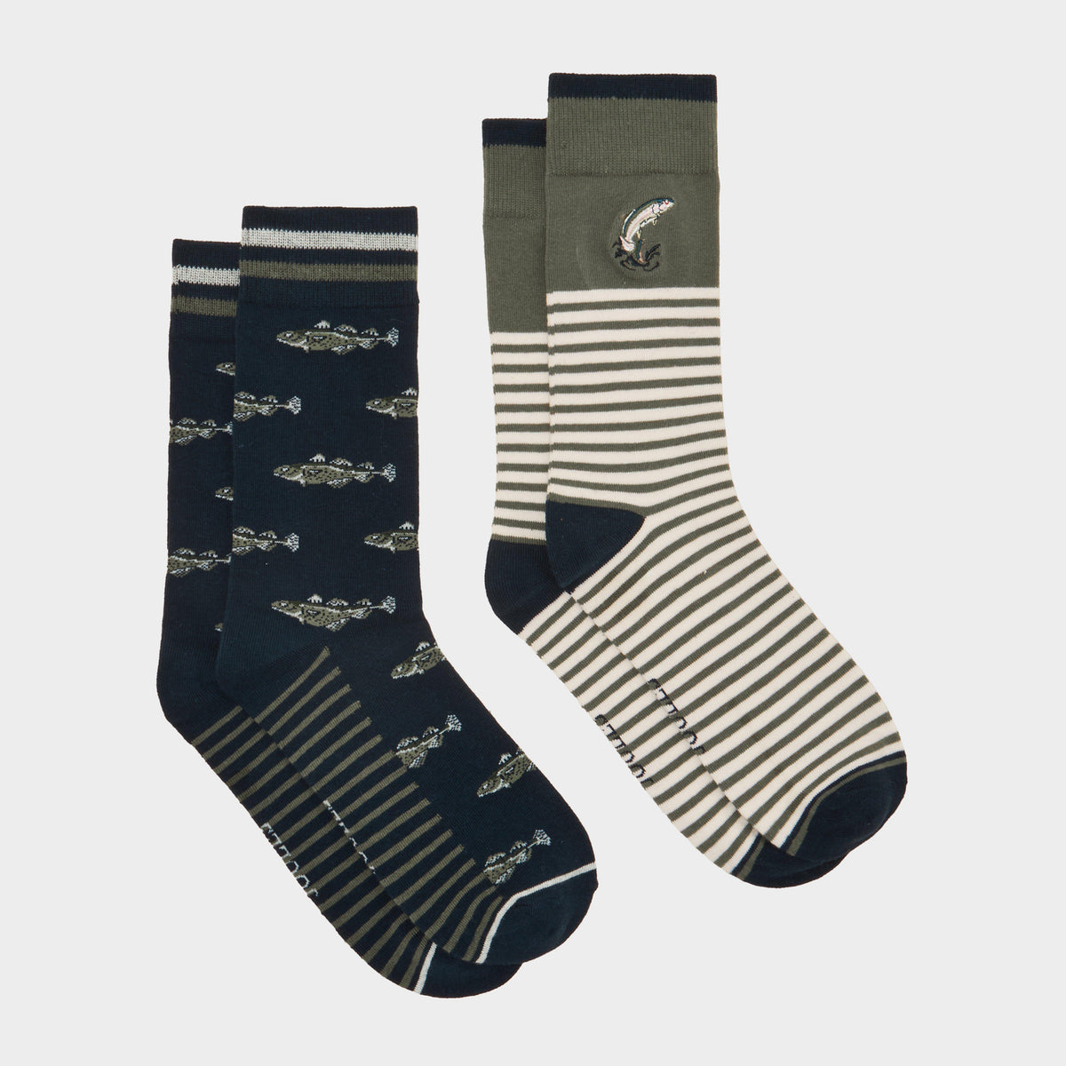 Men's Kingsbury Fish Socks 2 Pack