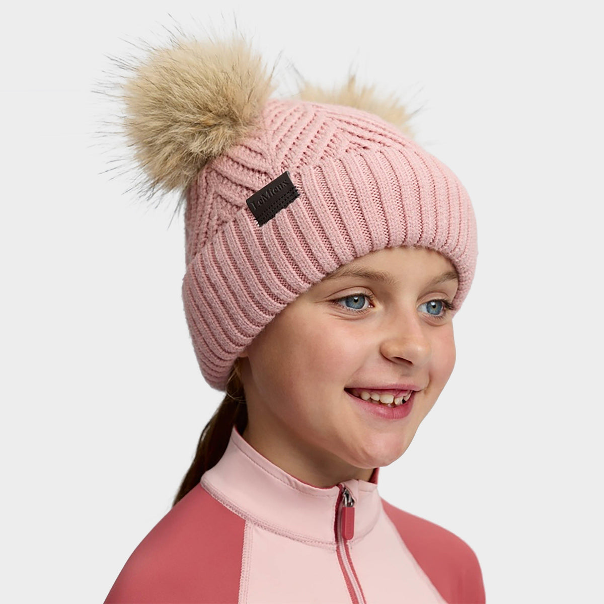 Kid's Mini Double Pom Beanie