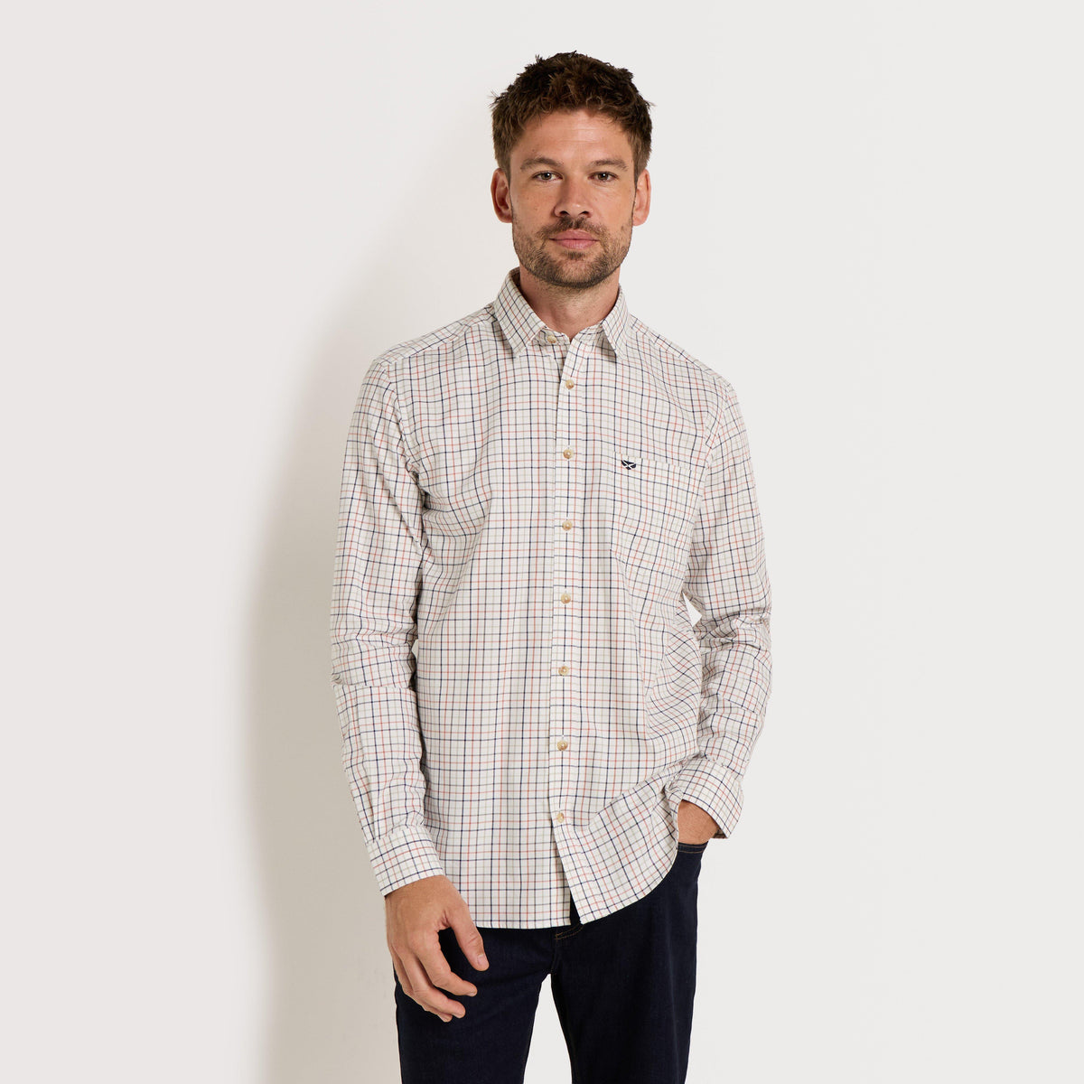 Men's Inverness Cotton Tattersall Shirt