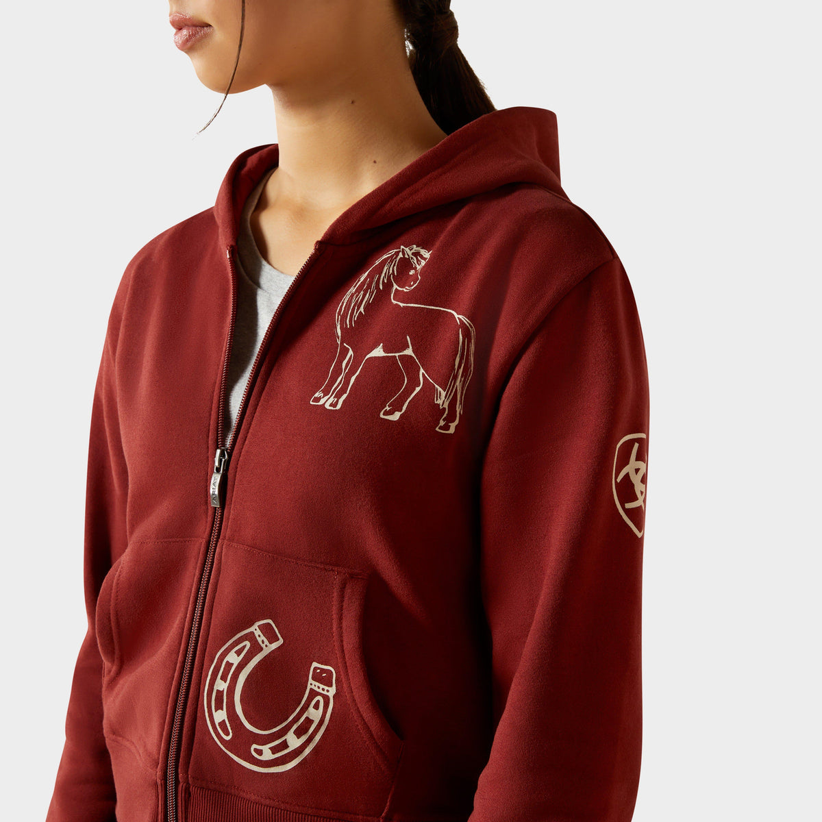 Kids' Spiffy Full Zip Sweatshirt Madder Brown