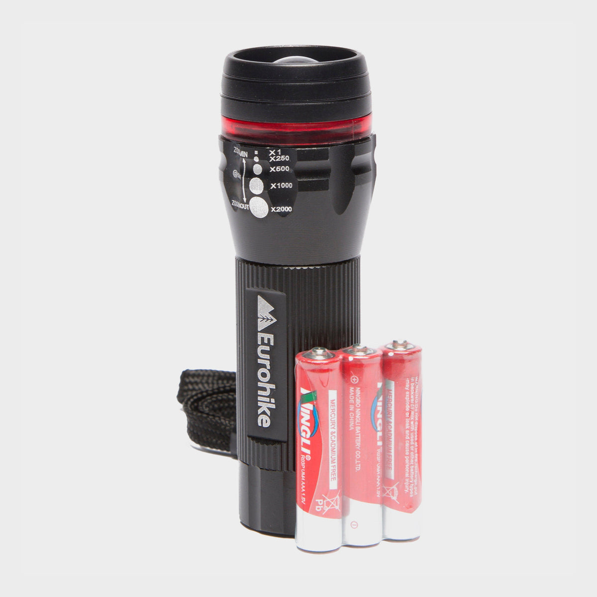 1W Aluminium Focus Torch Black