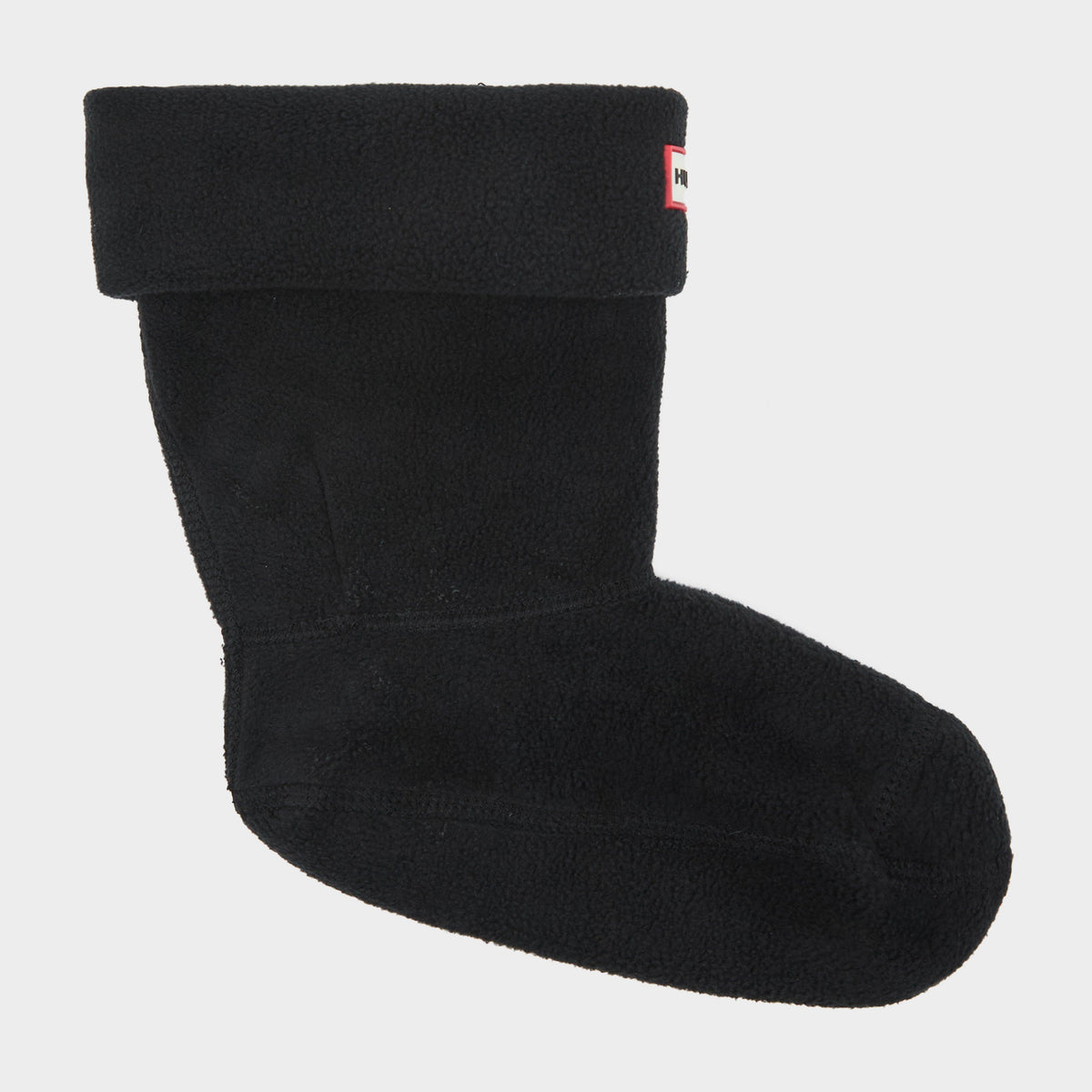 Recycled Fleece Short Boot Socks Black