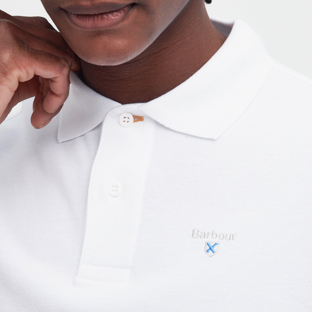 Mens Sports Polo Shirt White