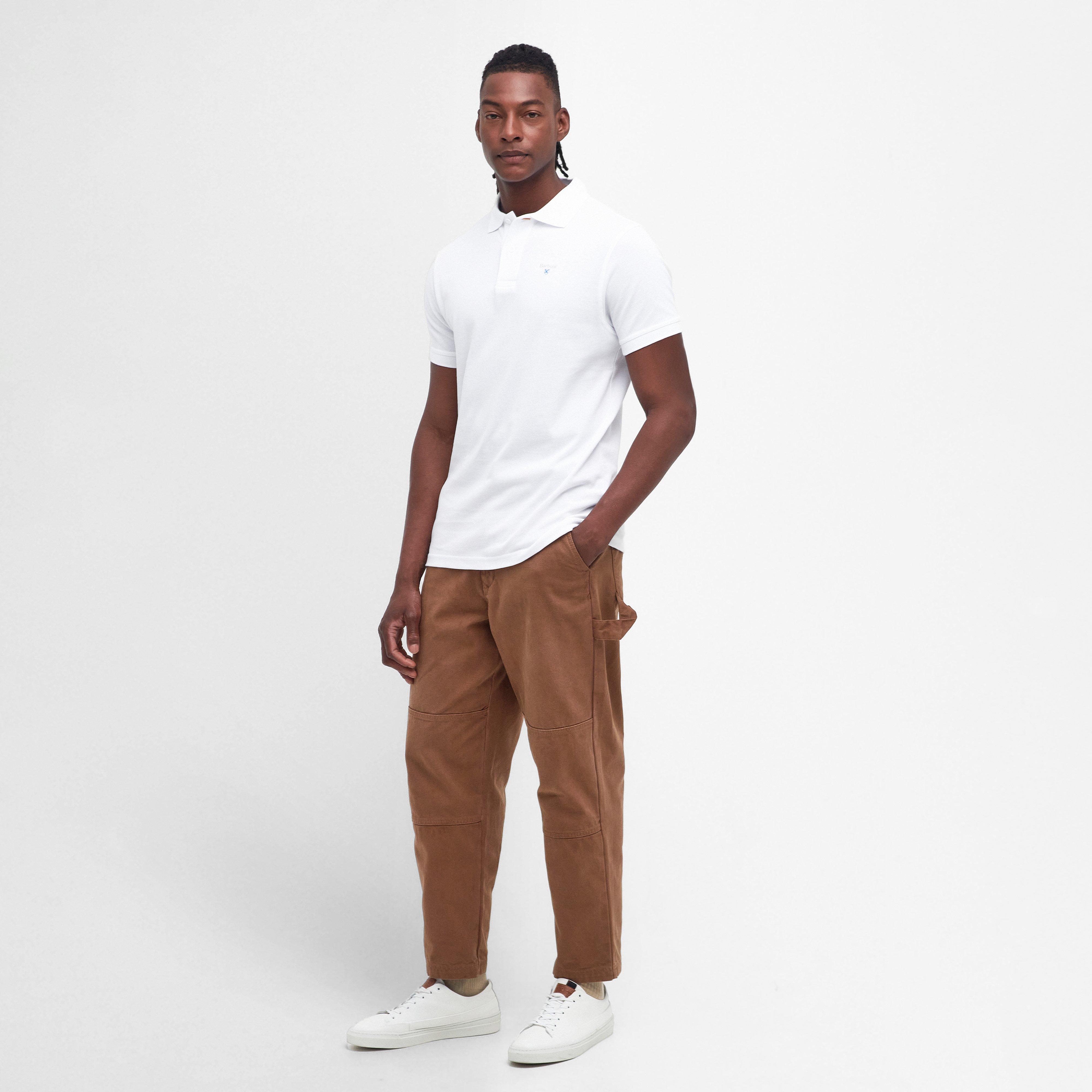 Mens Sports Polo Shirt White