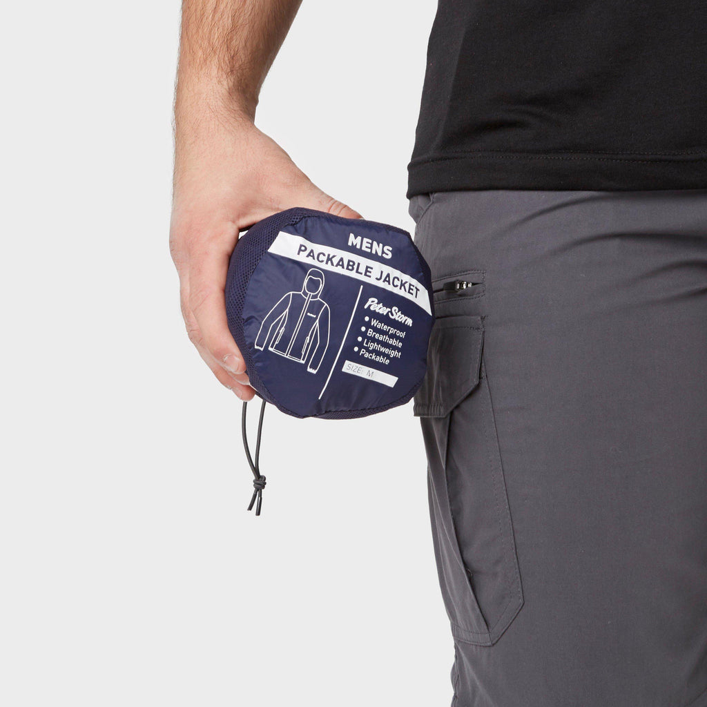 Mens Packable Jacket Navy