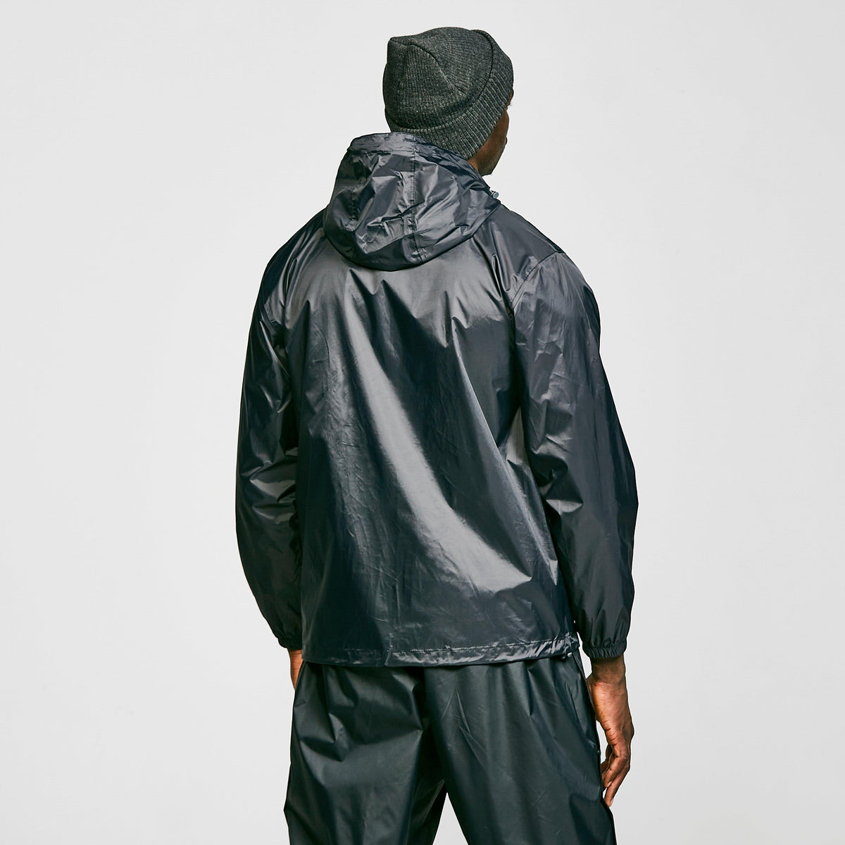 Mens Packable Cagoule Black