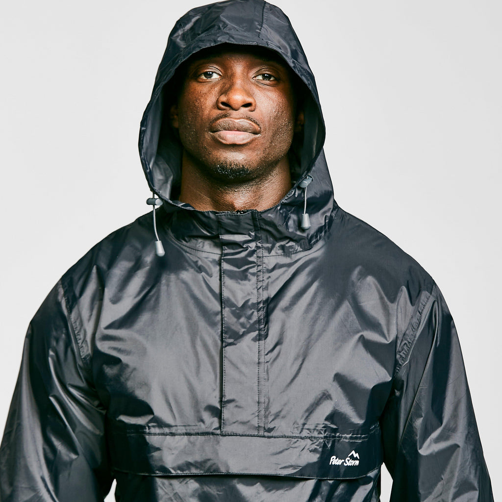 Mens Packable Cagoule Black