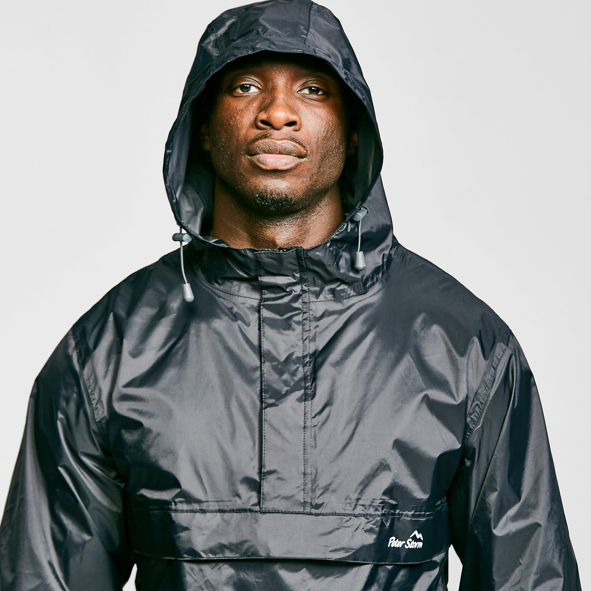 Mens Packable Cagoule Black