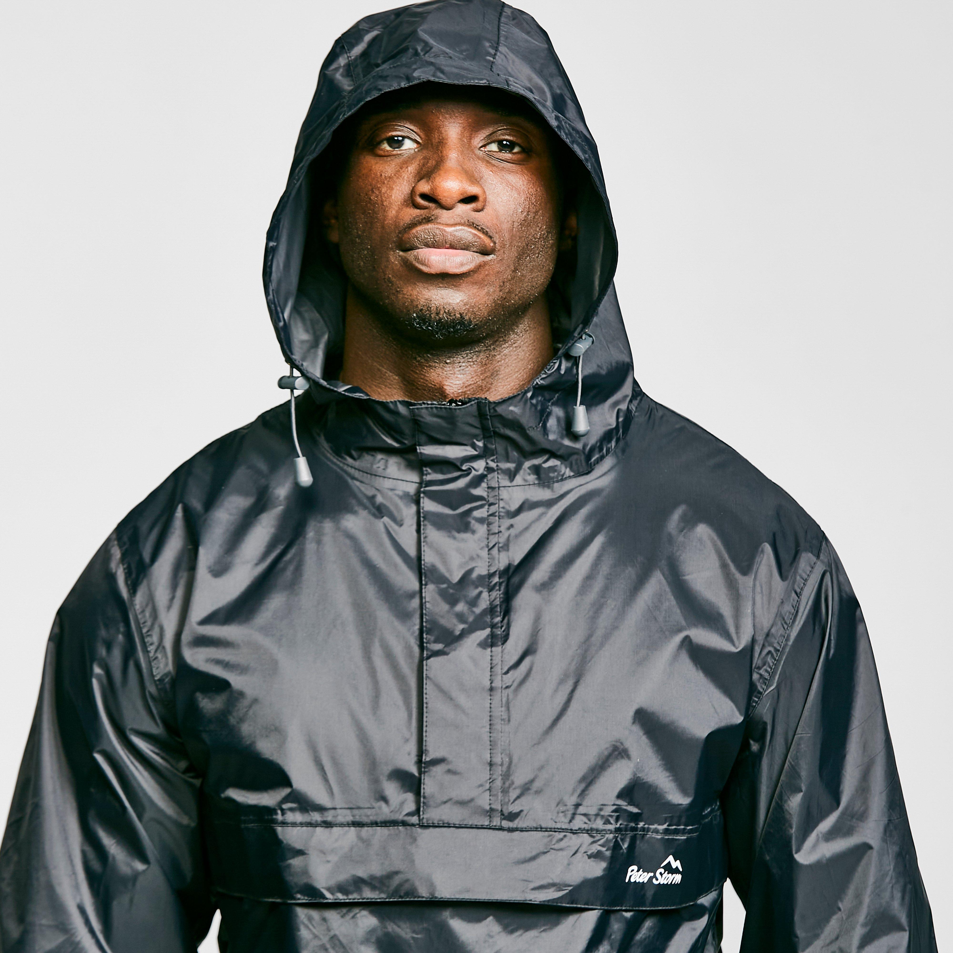 Mens Packable Cagoule Black