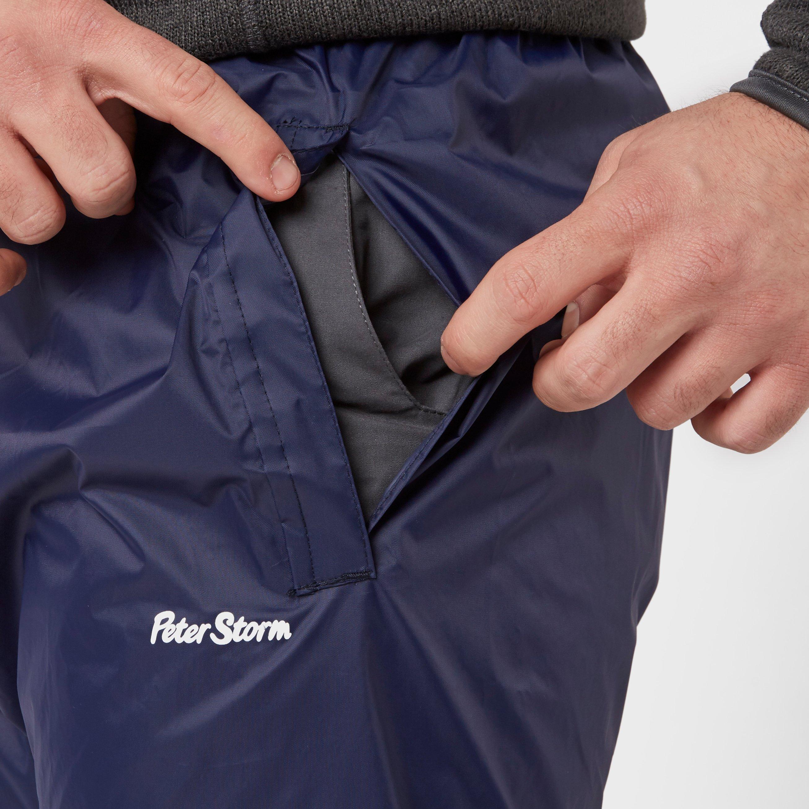 Mens Waterproof Packable Pants Navy