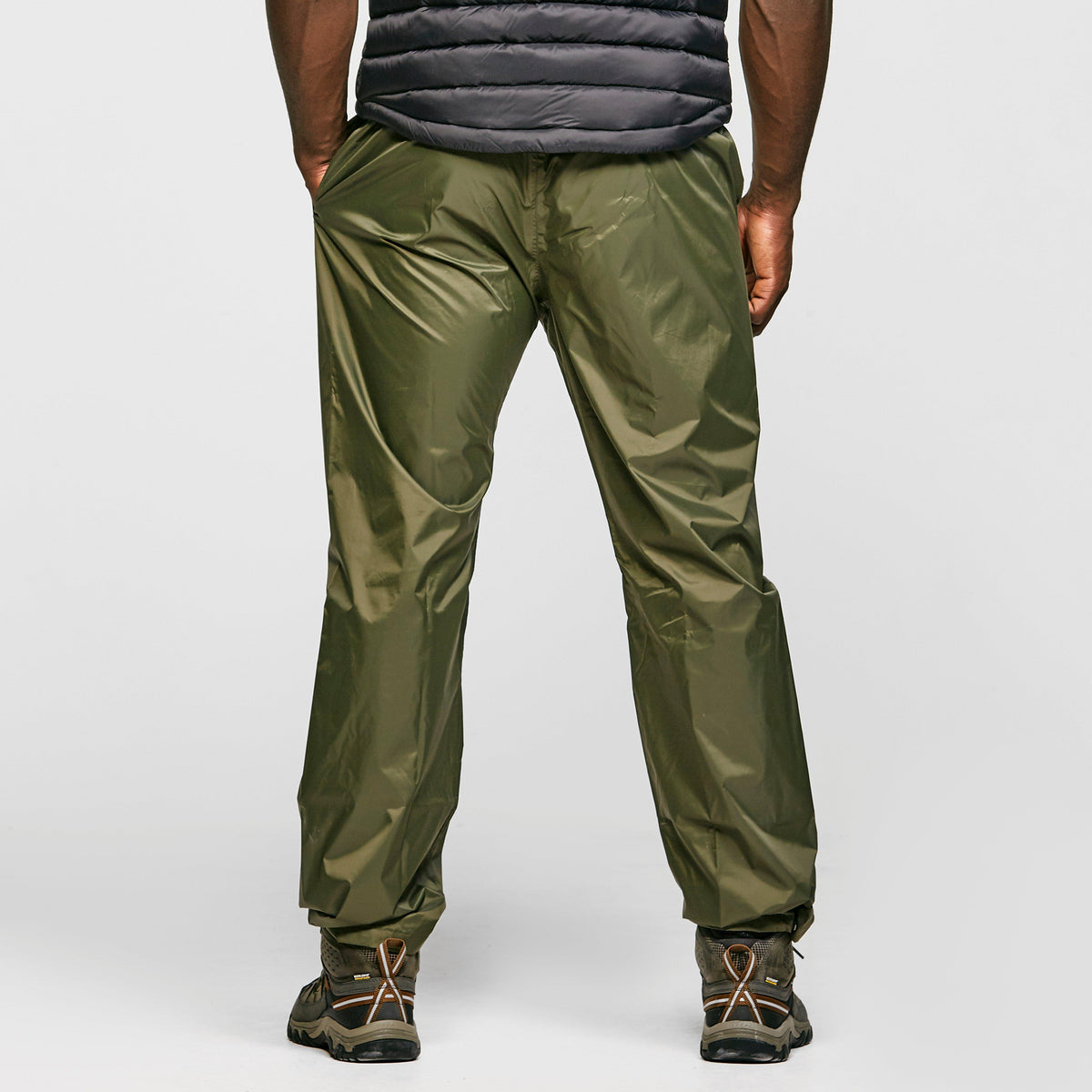 Mens Waterproof Packable Pants Green