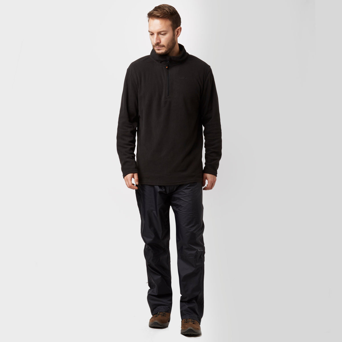 Mens Waterproof Overtrousers Black