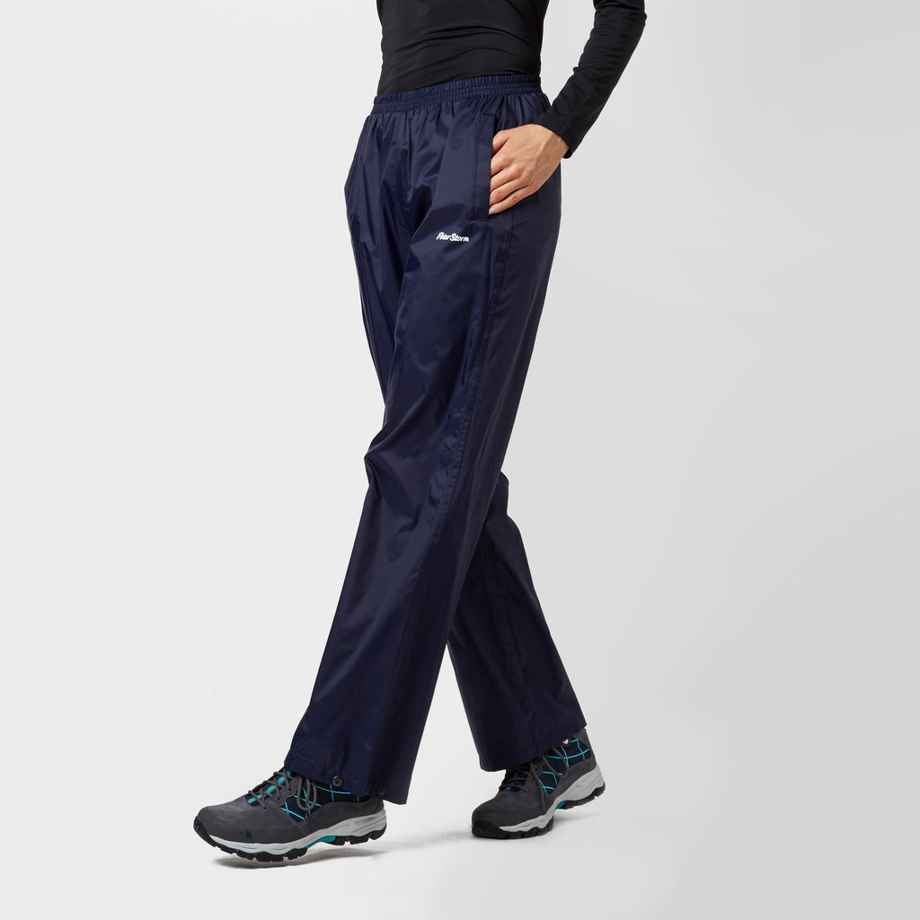Womens Packable Waterproof Pants Navy