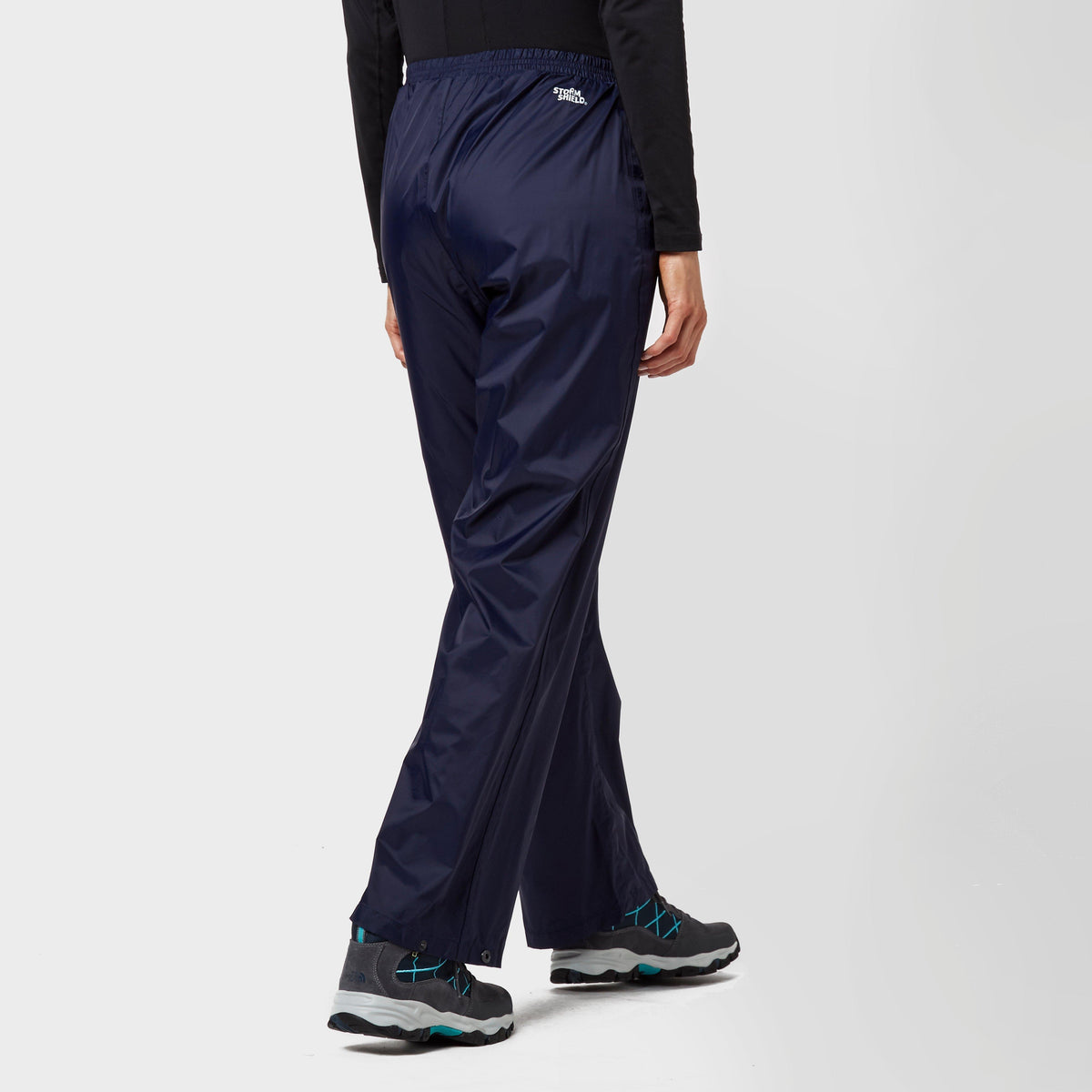 Womens Packable Waterproof Pants Navy