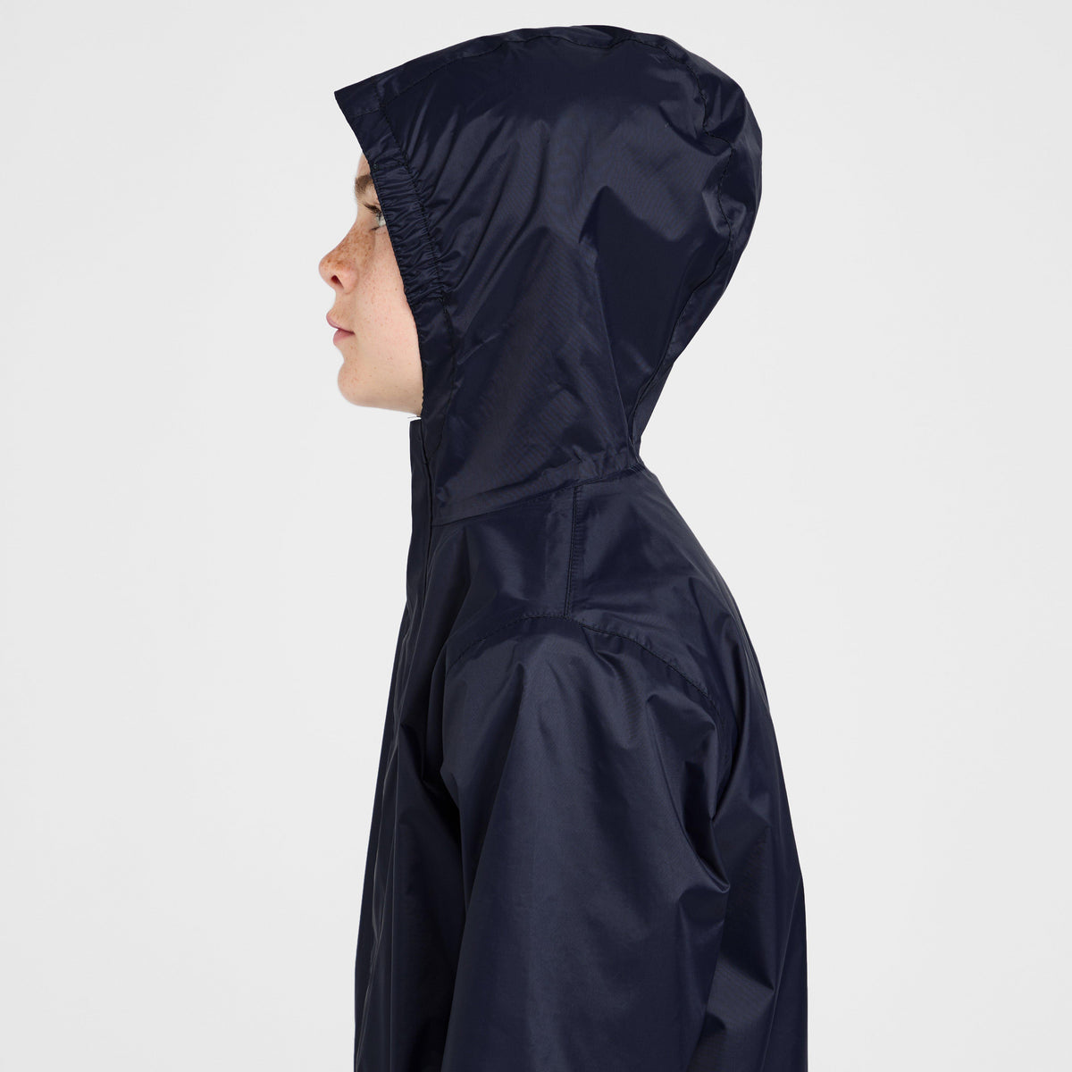 Kids Packable Waterproof Jacket Navy
