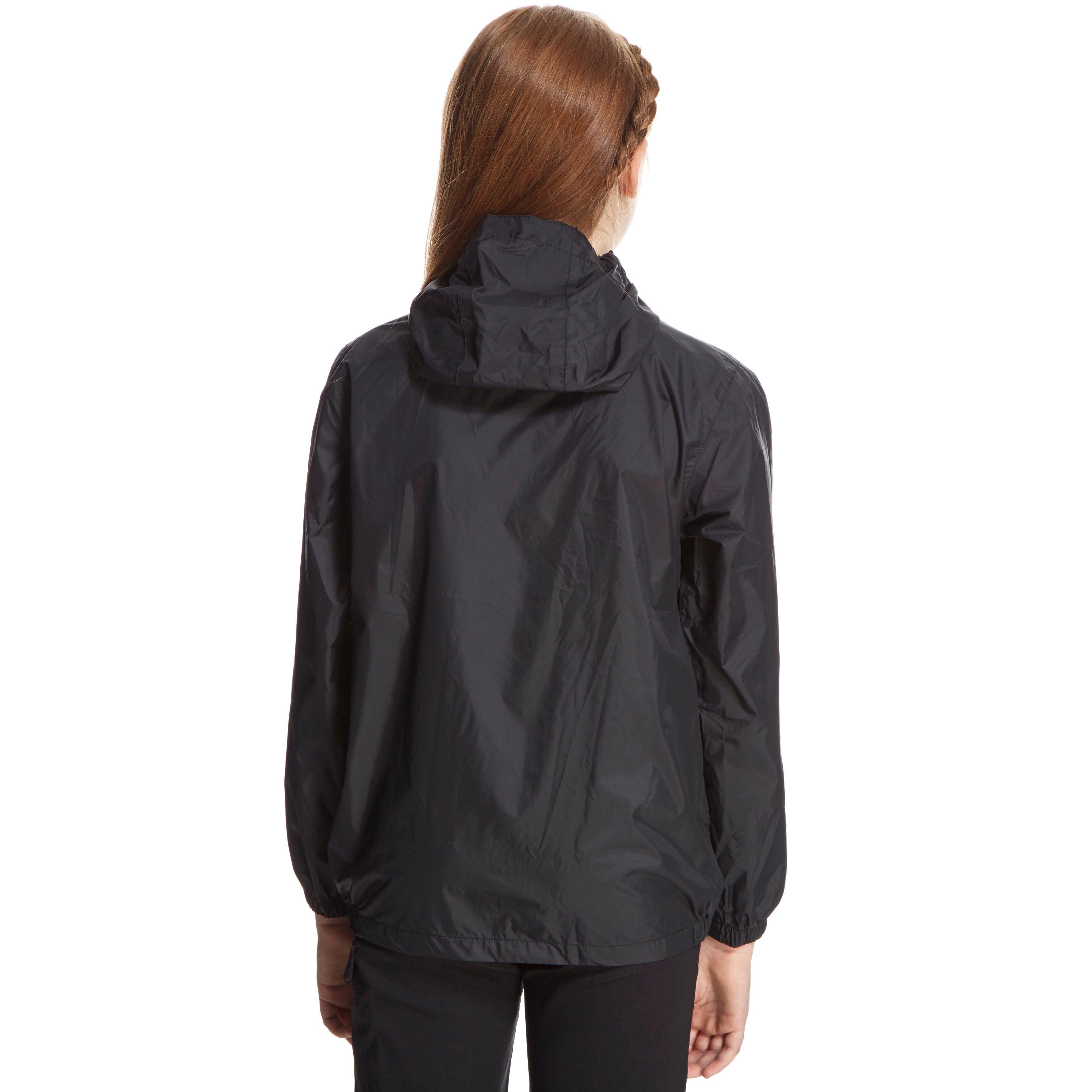 Kids Packable Waterproof Jacket Black