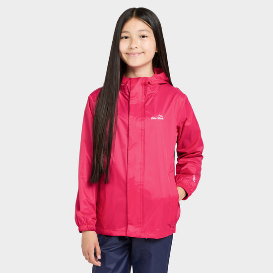 Kids Packable Waterproof Jacket Pink
