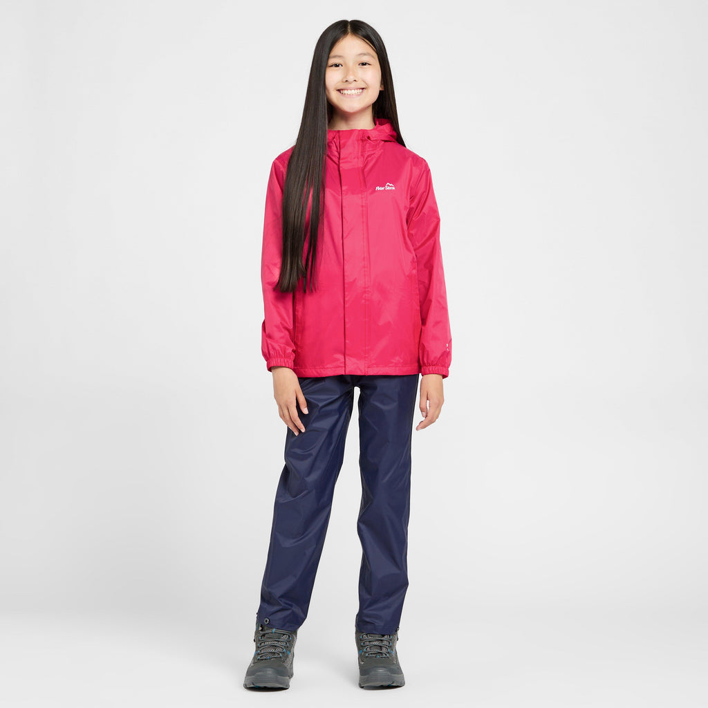 Kids Packable Waterproof Jacket Pink