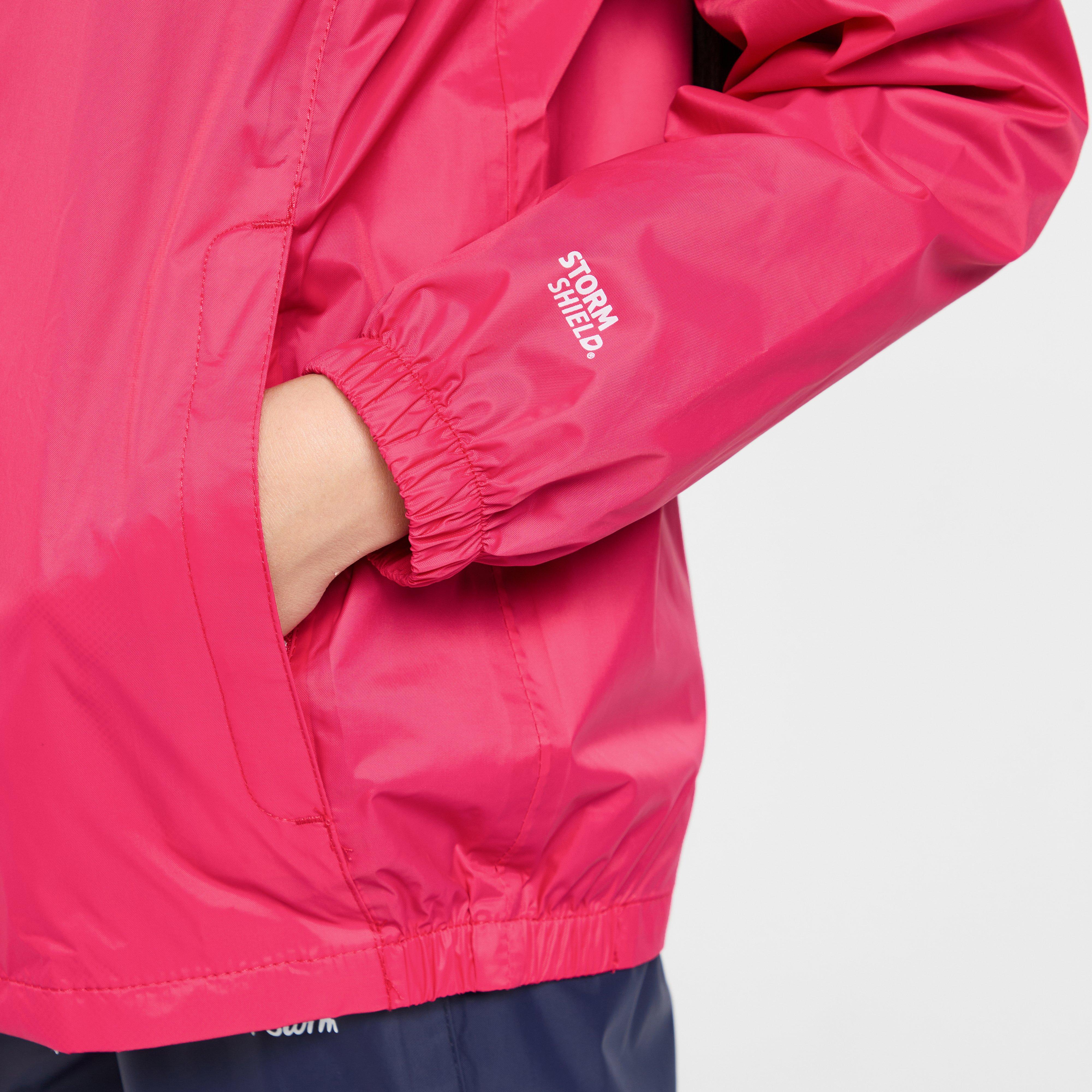 Kids Packable Waterproof Jacket Pink
