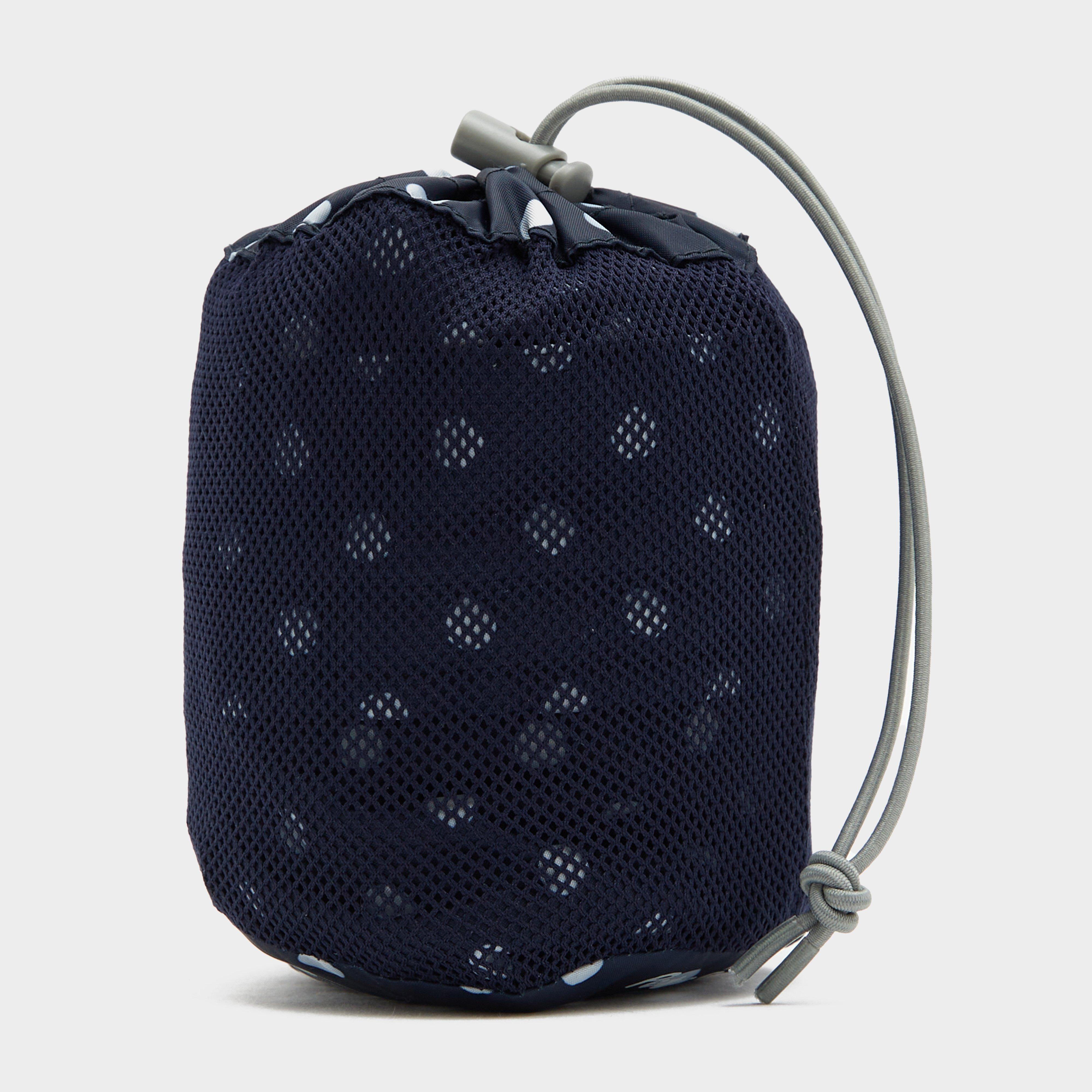 Kids Packable Waterproof Jacket Navy/White Polka Dot