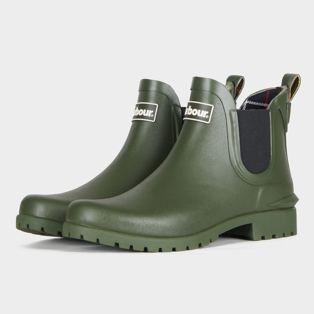 Womens Wilton Wellington Boots Olive