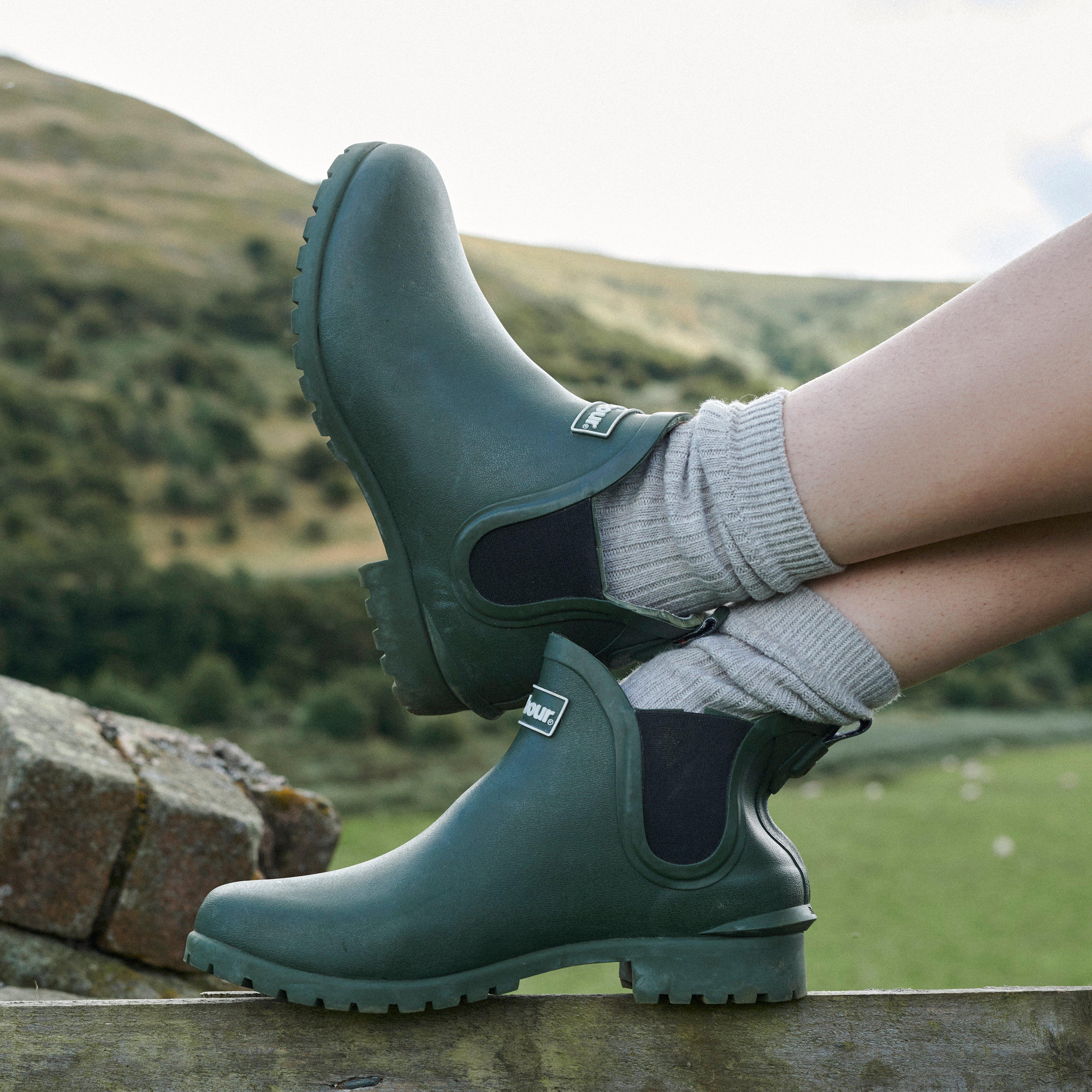 Womens Wilton Wellington Boots Olive