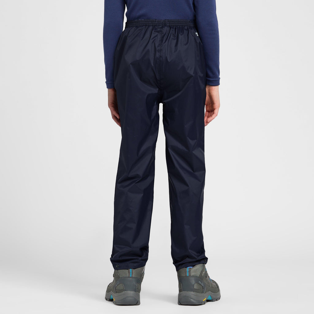 Kids Packable Waterproof Pants Navy