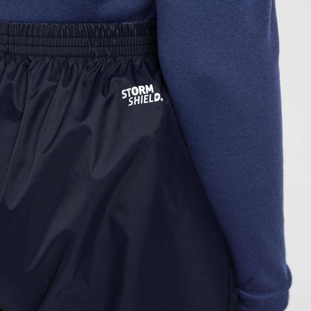 Kids Packable Waterproof Pants Navy