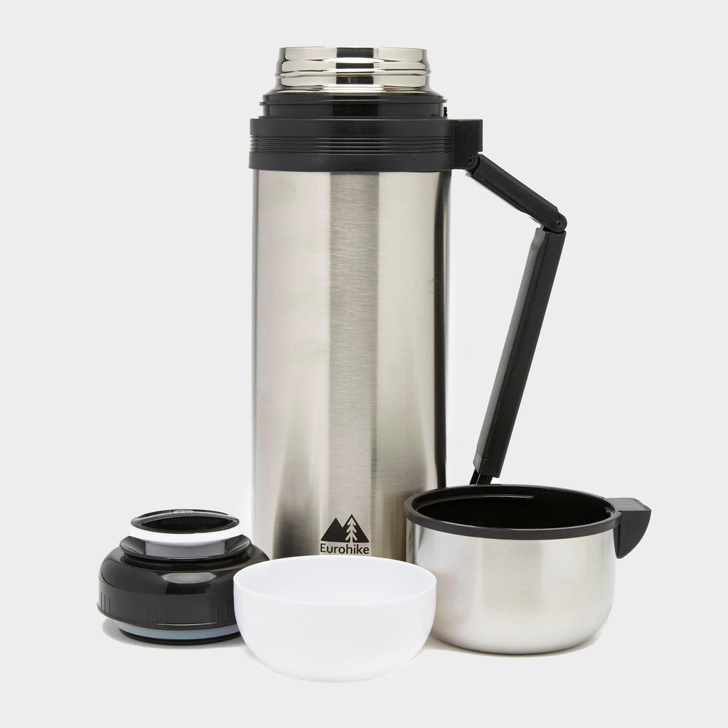 Stainless Steel Flask Silver/Black 1.5L