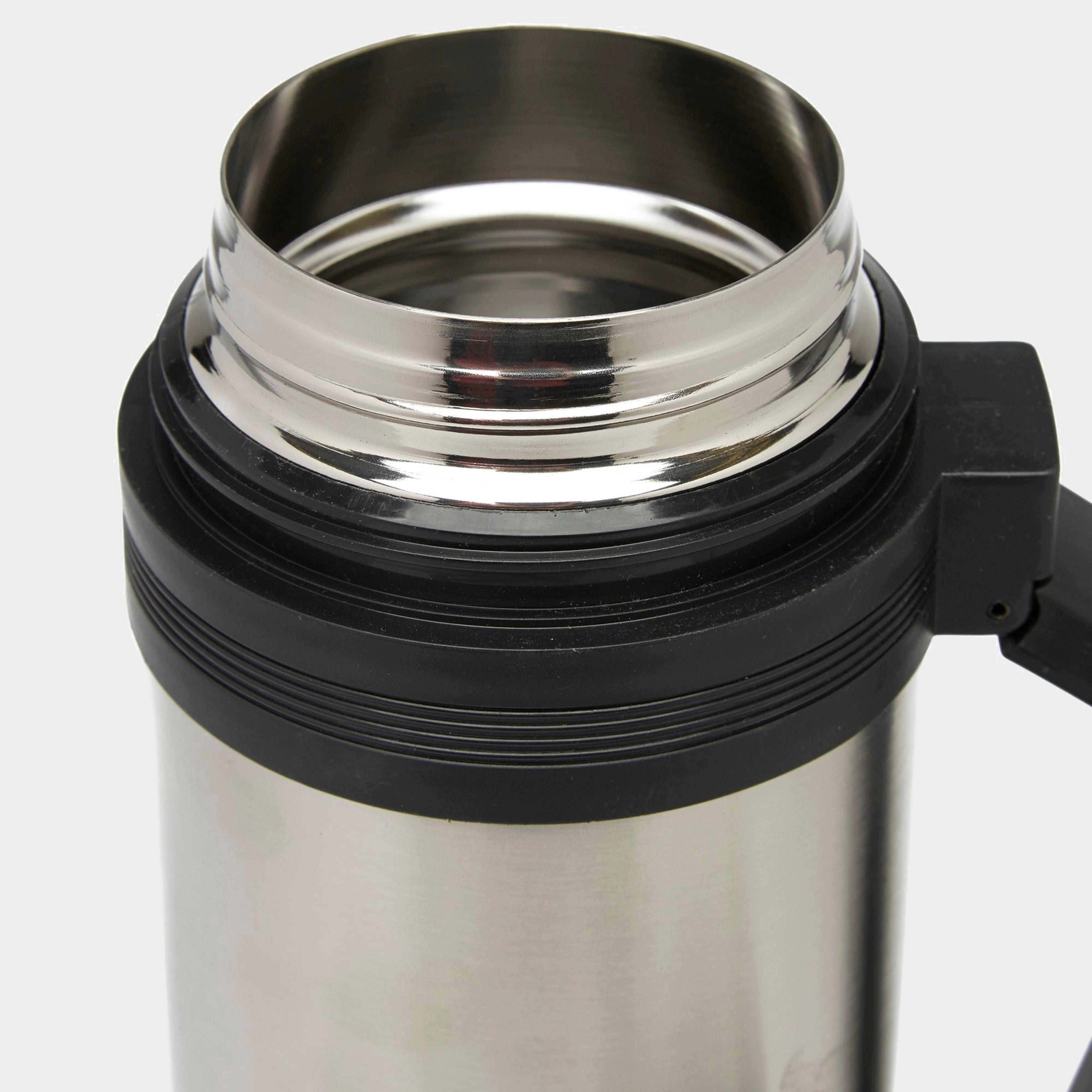 Stainless Steel Flask Silver/Black 1.5L