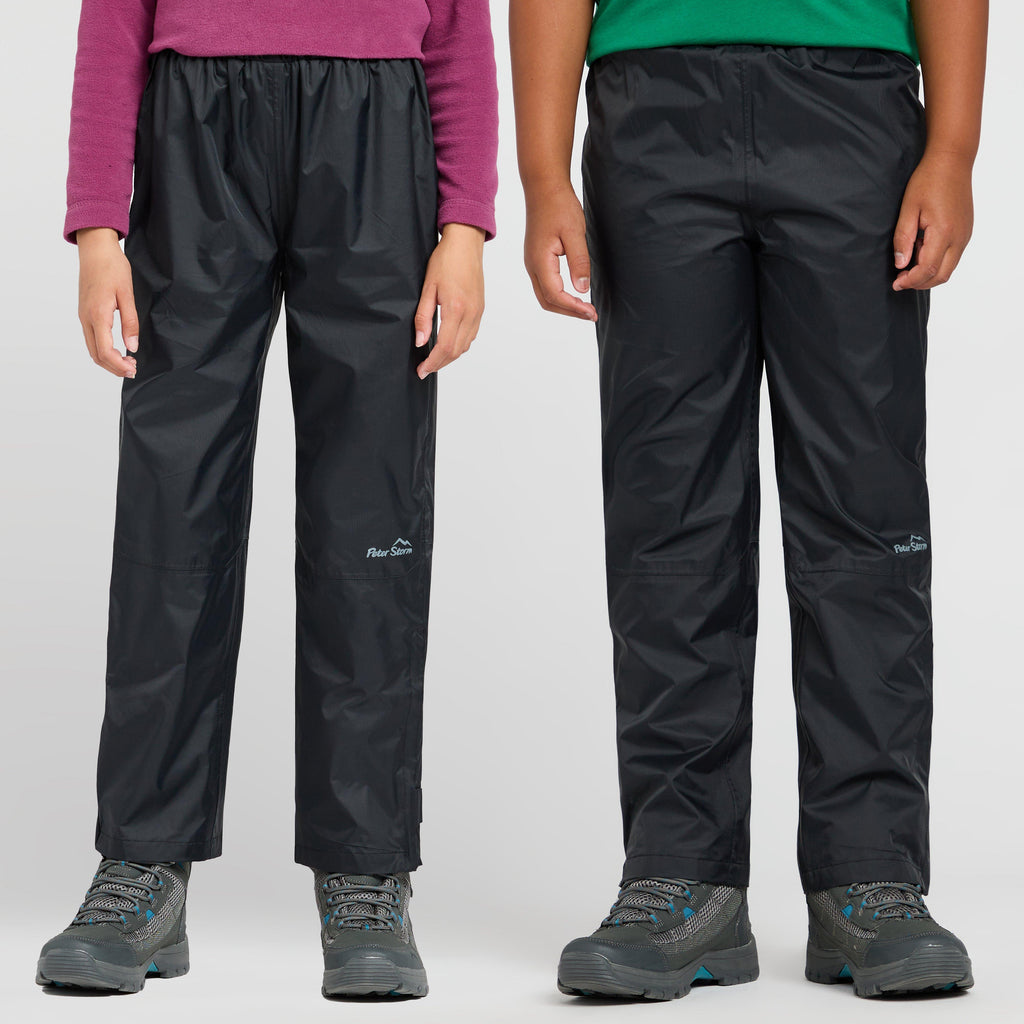 Kids Waterproof Overtrousers Black