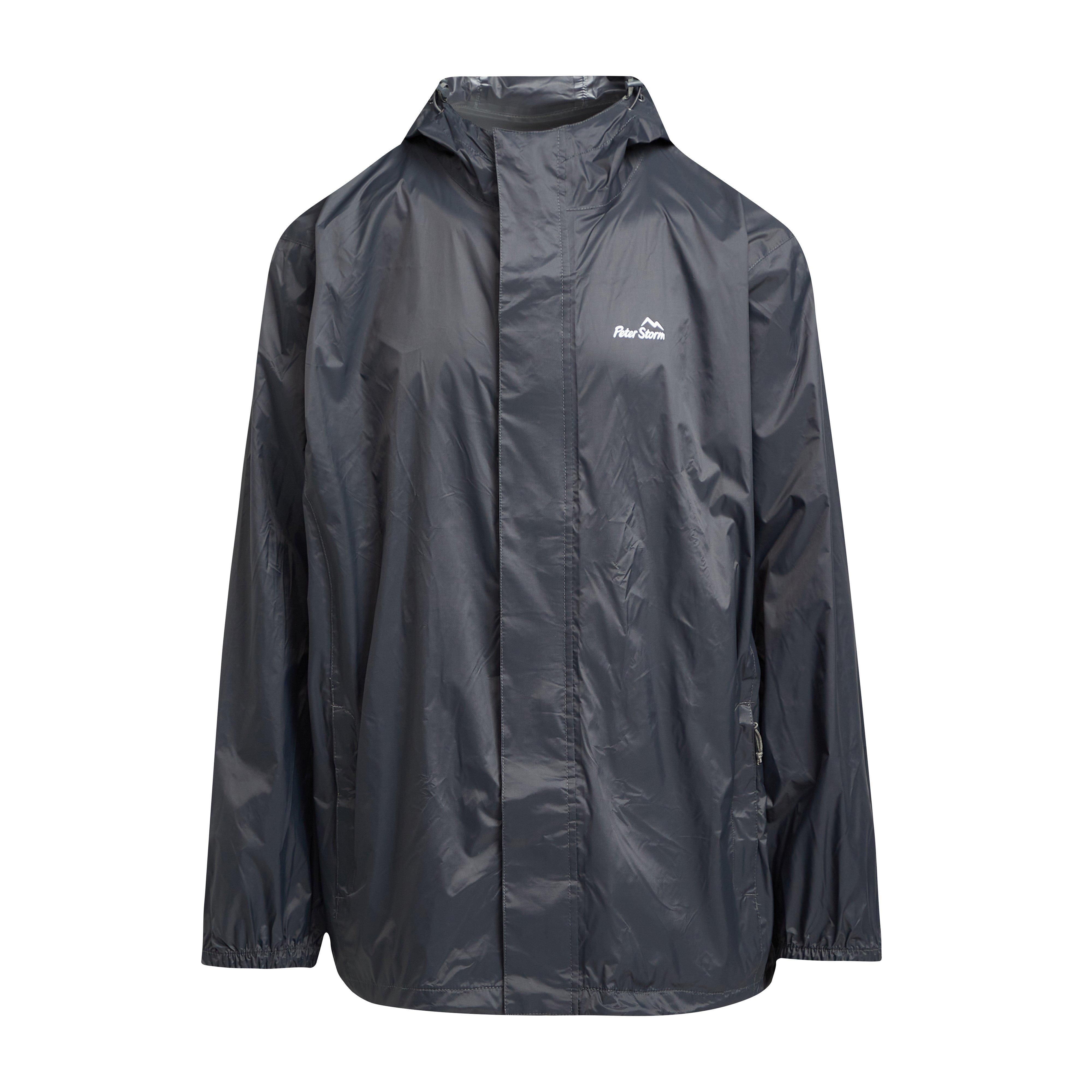 Mens Packable Jacket Grey