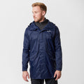 Mens Packable Parka Jacket Navy