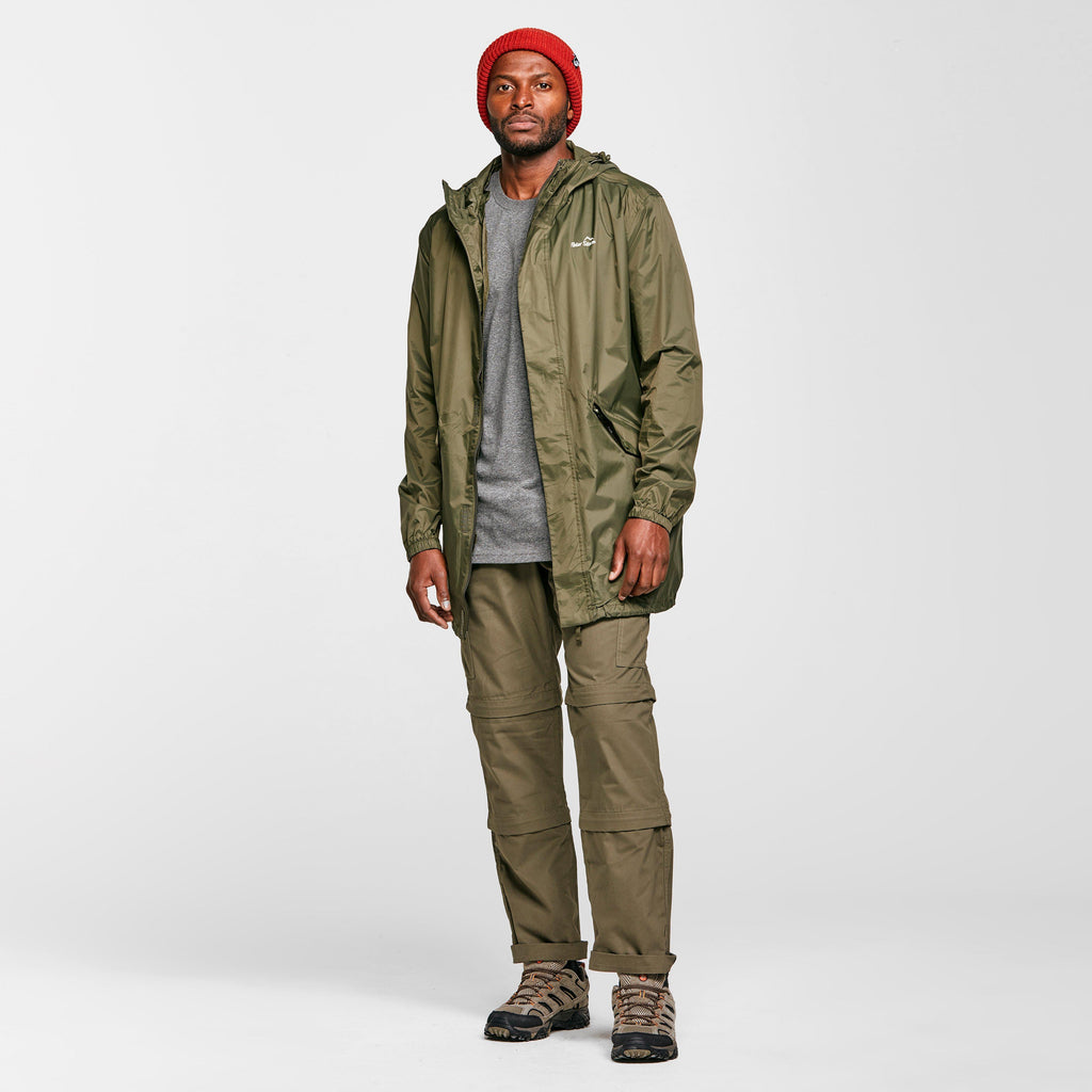 Mens Packable Parka Jacket Navy