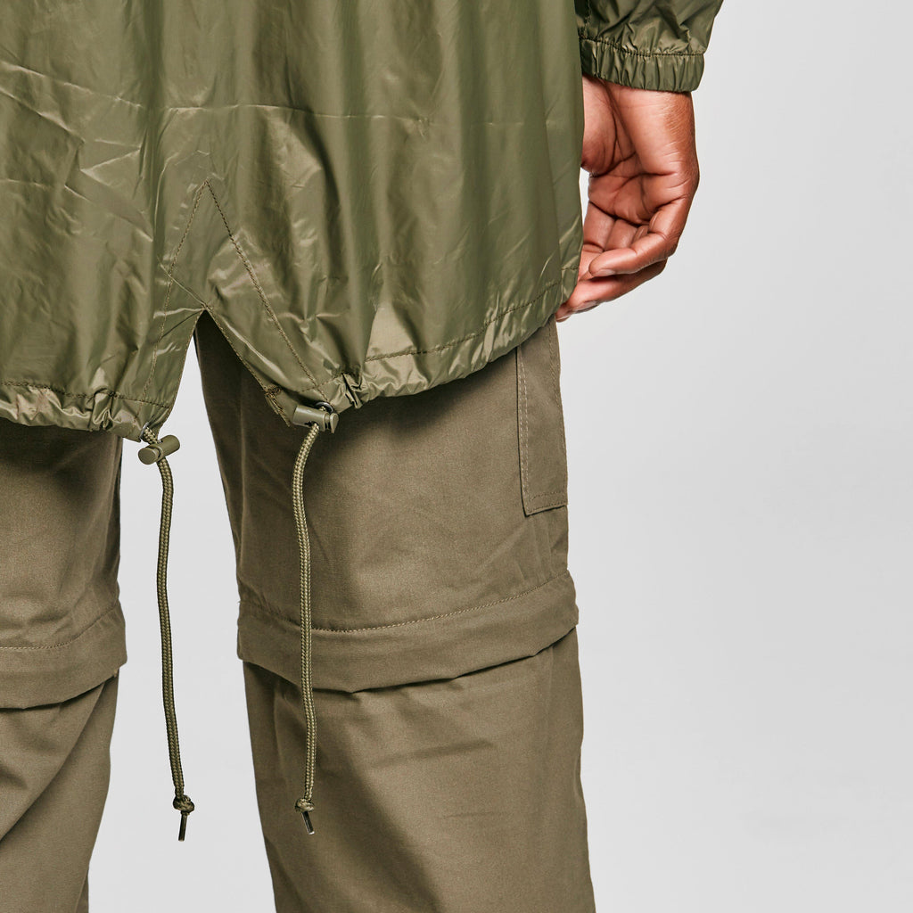 Mens Packable Parka Jacket Navy