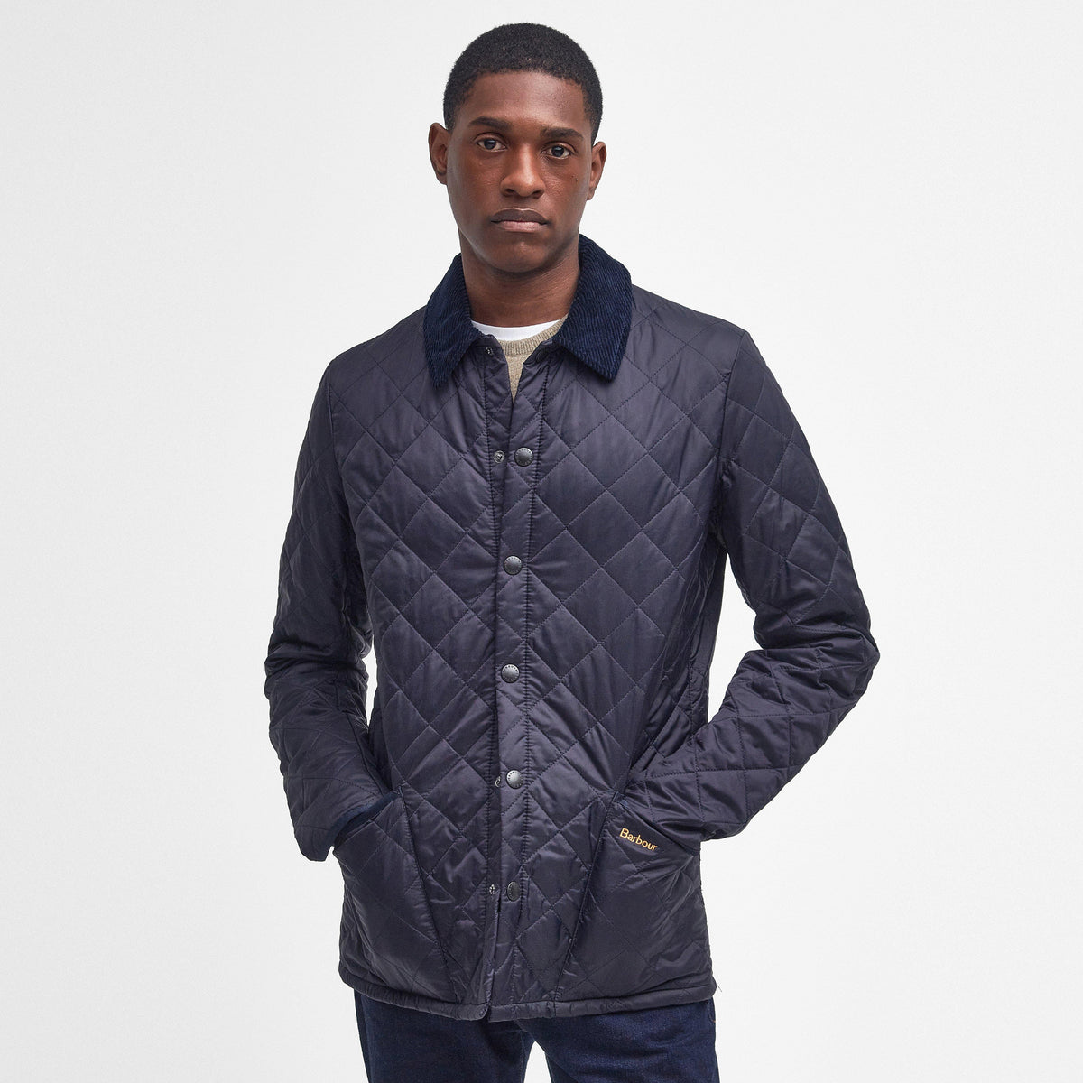 Mens Heritage Liddesdale Quilted Jacket Navy