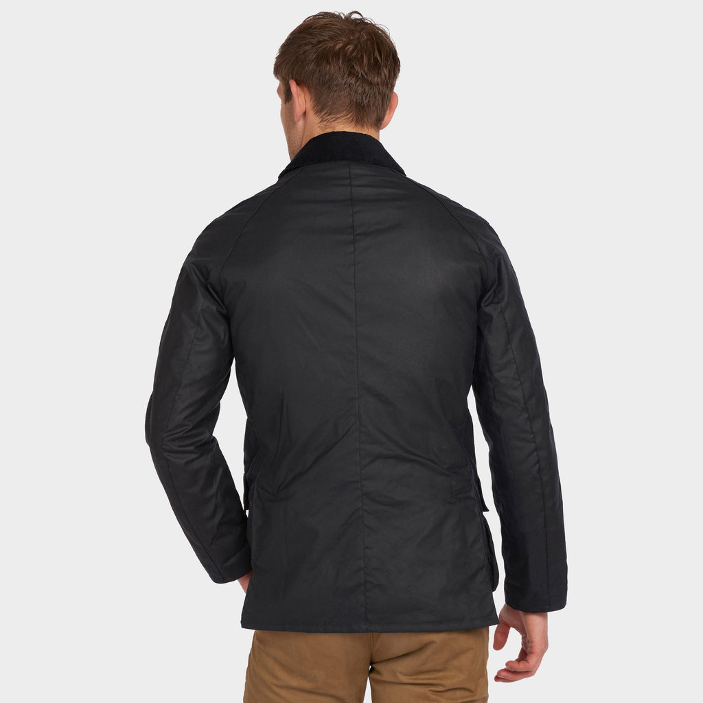 Mens Ashby Wax Jacket Navy