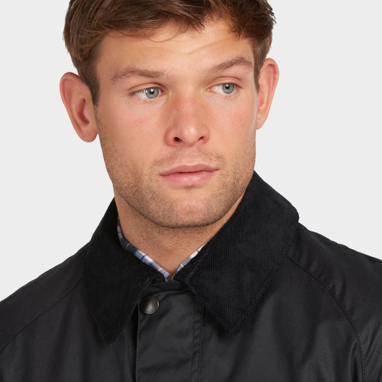 Mens Ashby Wax Jacket Navy