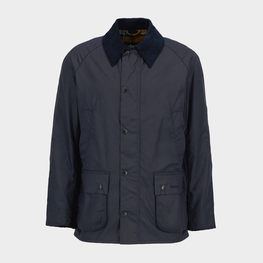 Mens Ashby Wax Jacket Navy