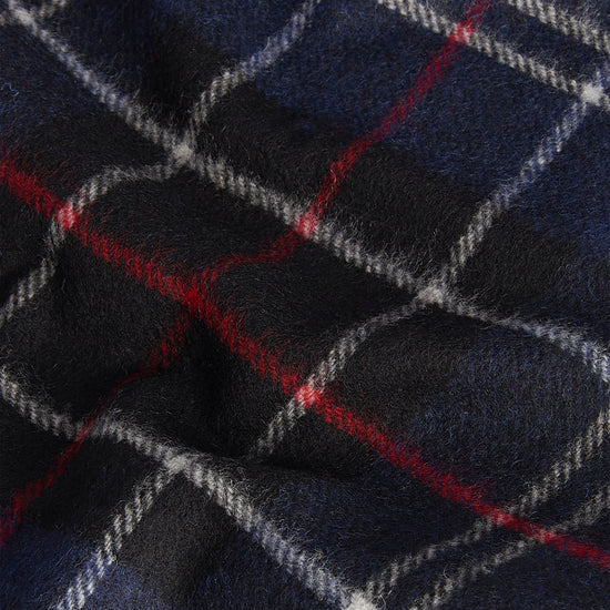 Tartan Lambswool Scarf Navy