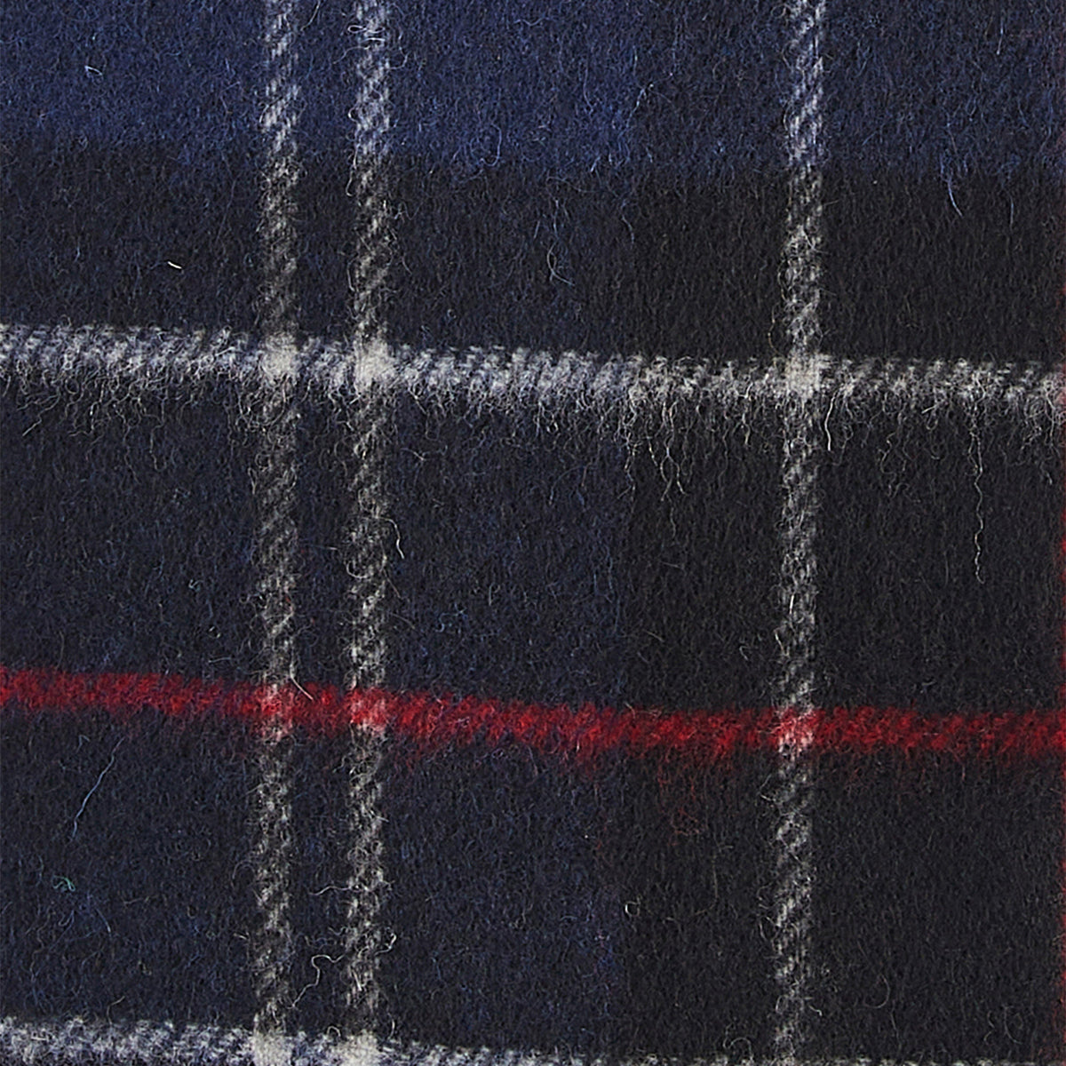 Tartan Lambswool Scarf Navy