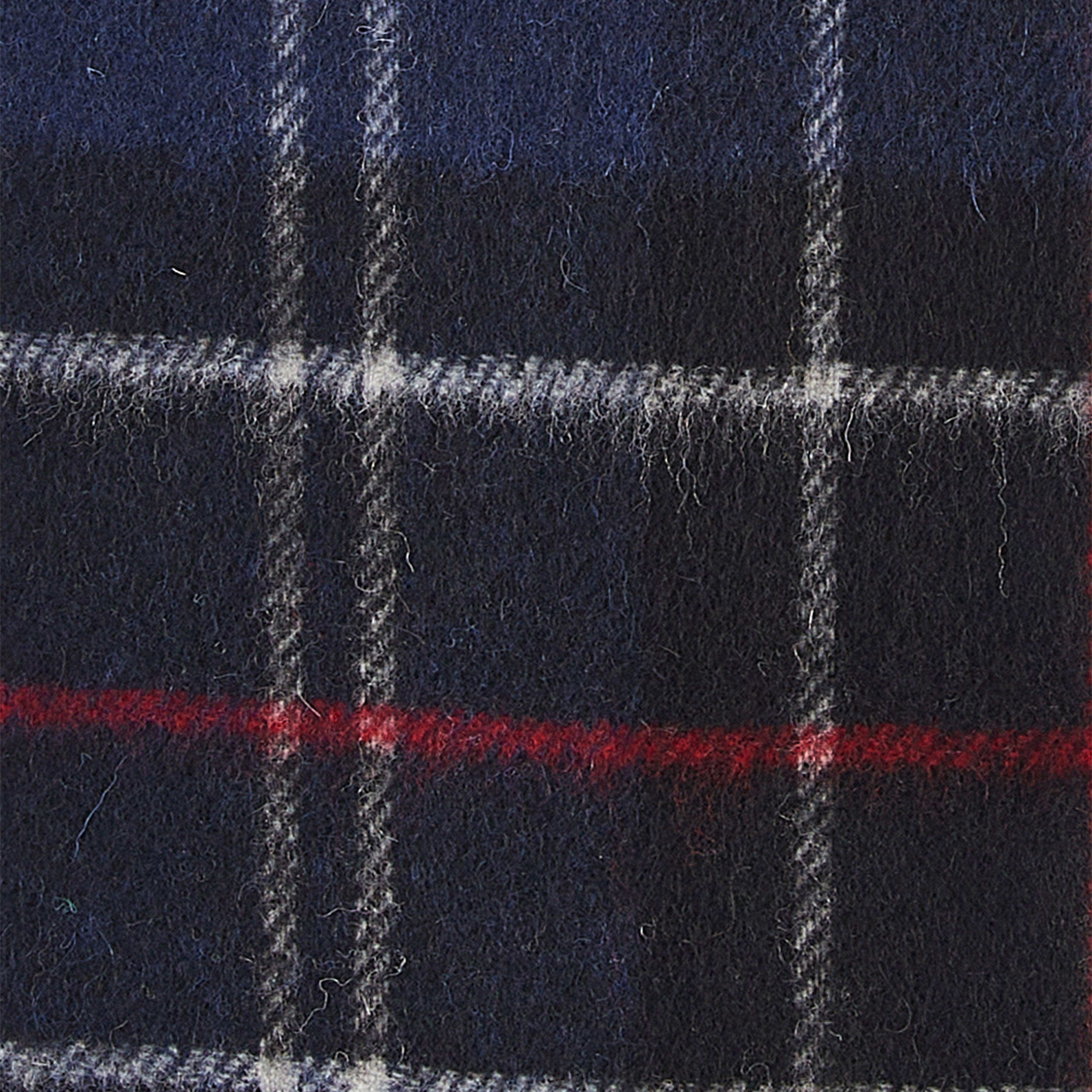 Tartan Lambswool Scarf Navy