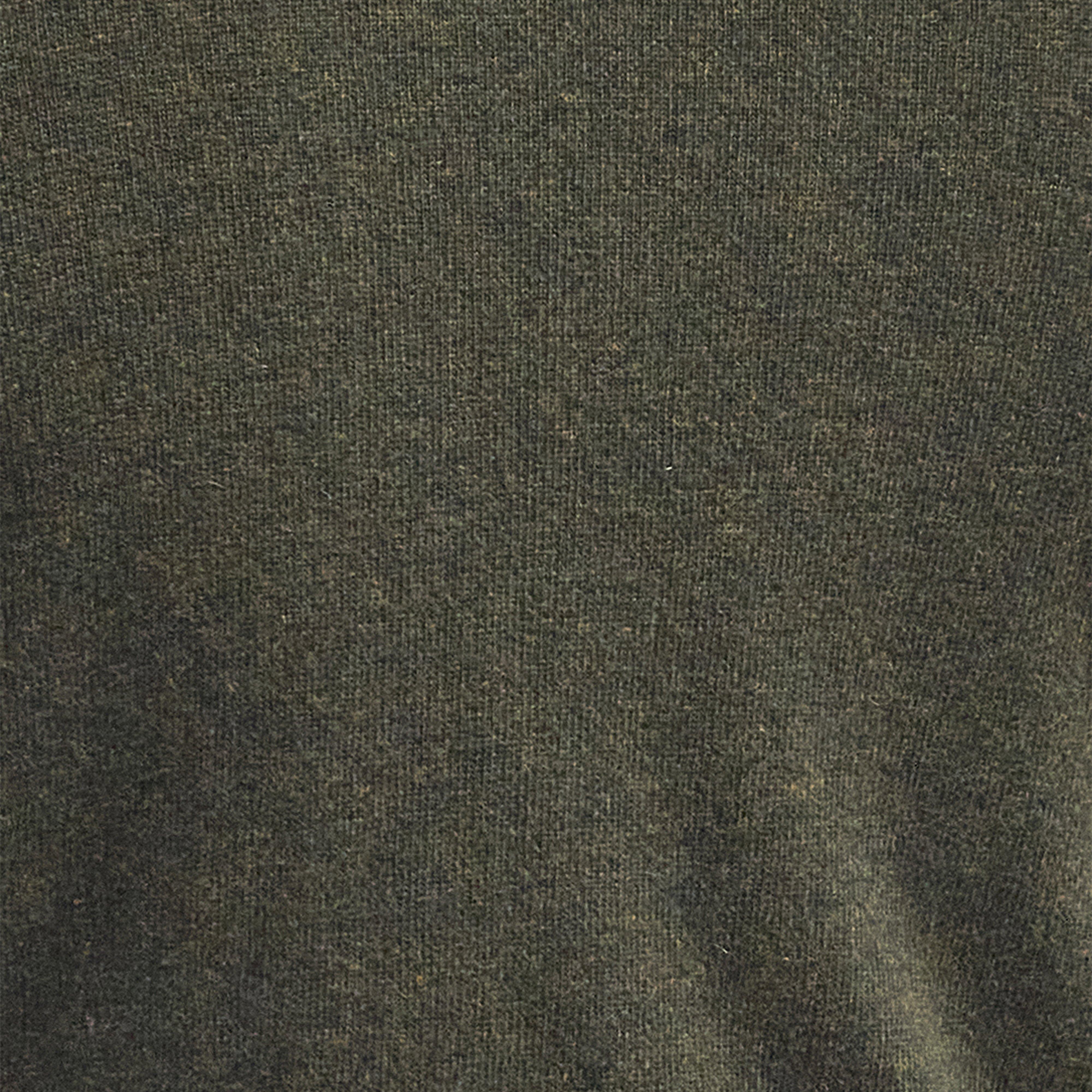 Mens Essential Lambswool Crew Neck Sweatshirt Seaweed